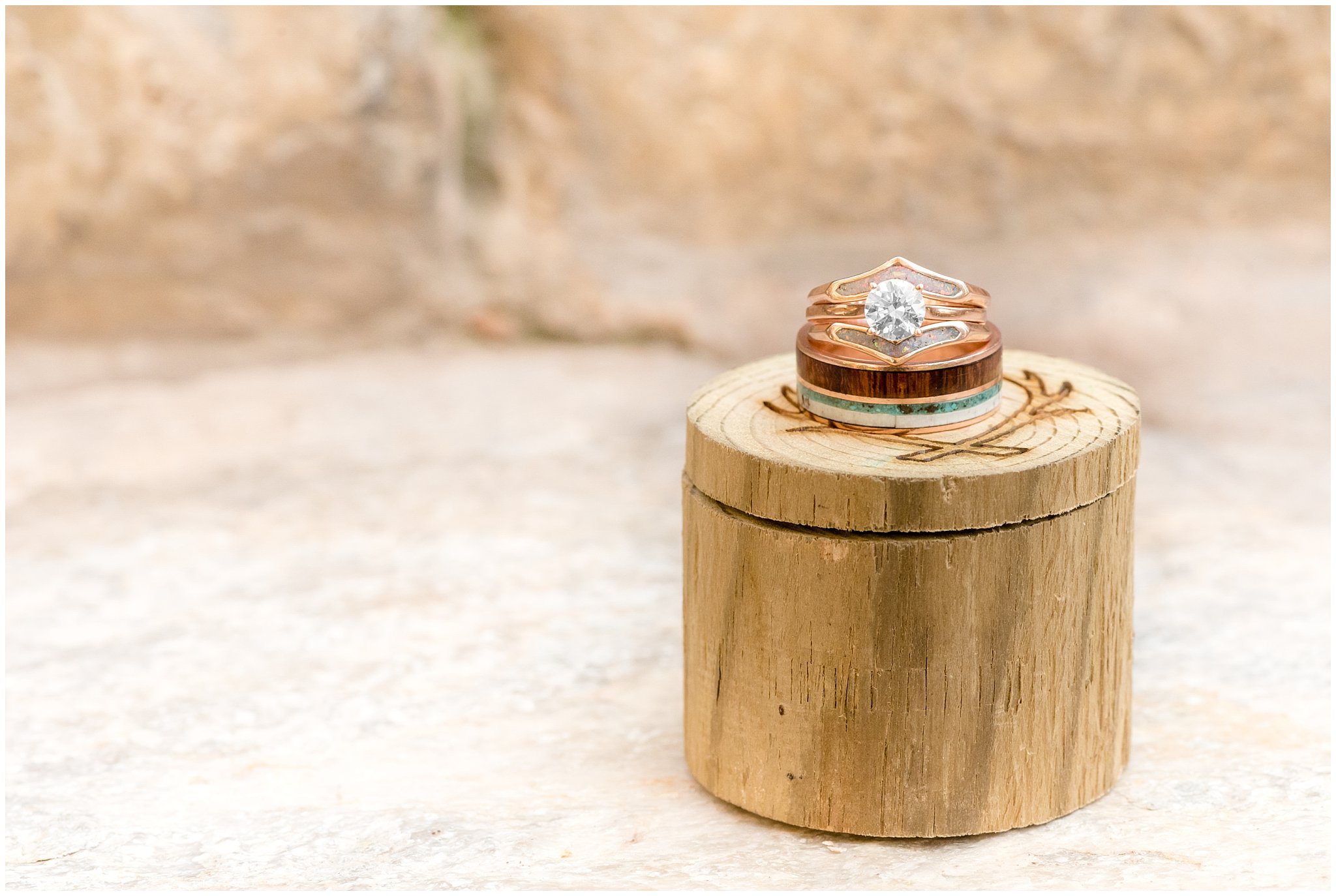Staghead Designs custom wedding rings | Elegant Fall wedding | Wadley Farms Utah | Jessie and Dallin