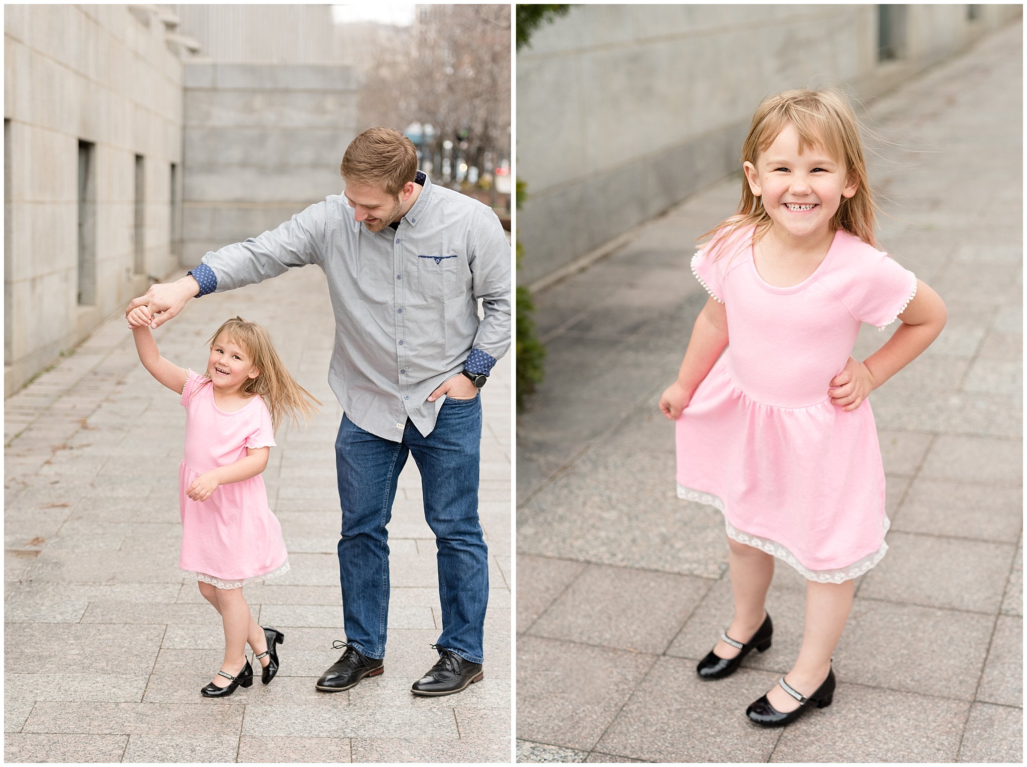 Father and daughter pictures in Salt Lake