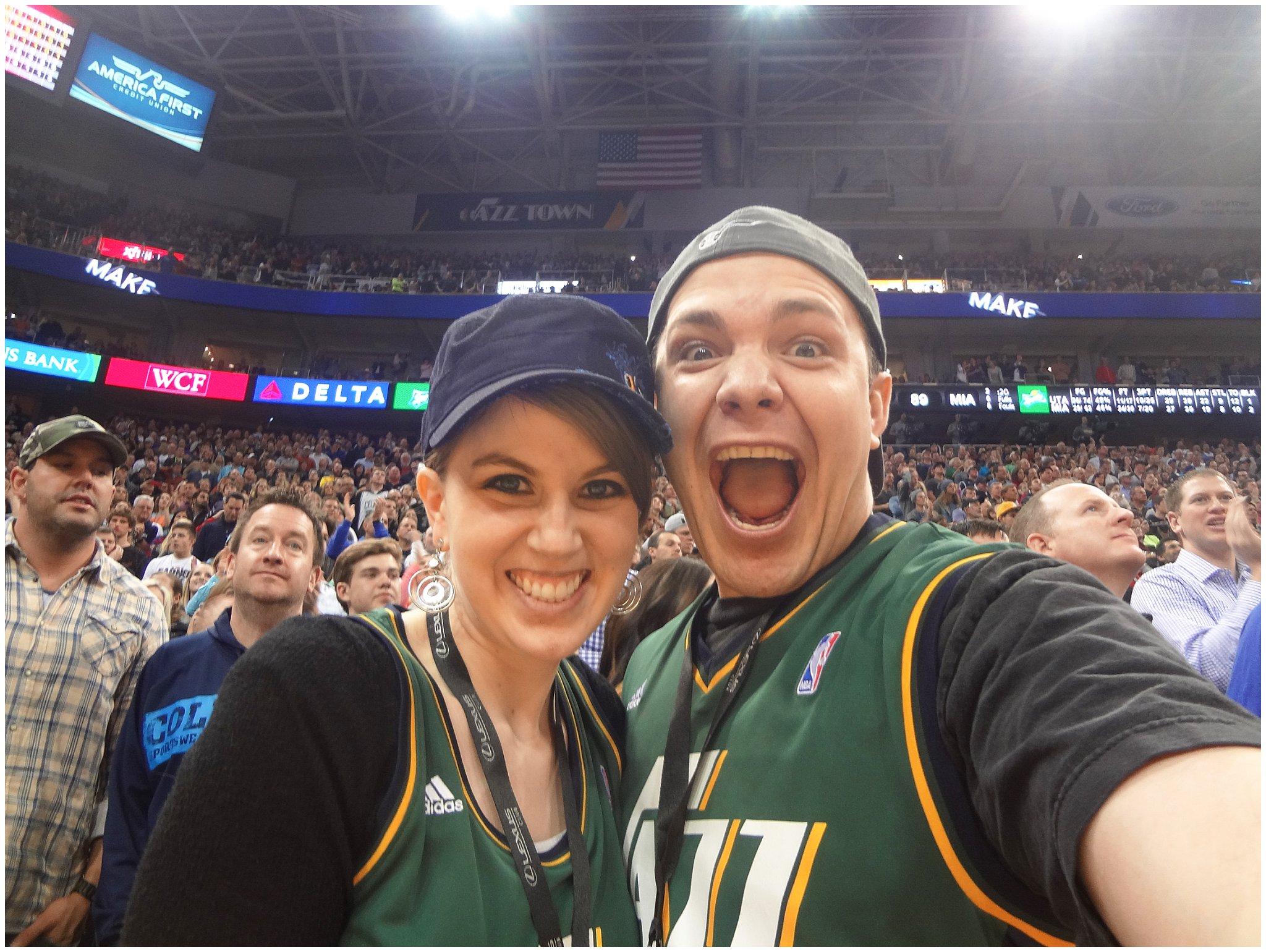 Utah Jazz Game with Bryan Miller | Jessie and Dallin Photography