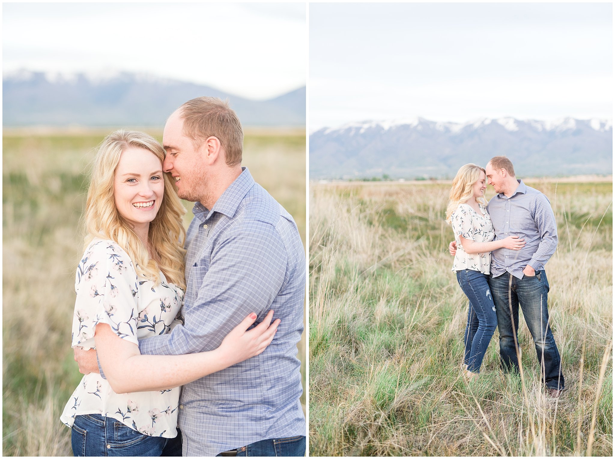 Couple photography with mountains in the background