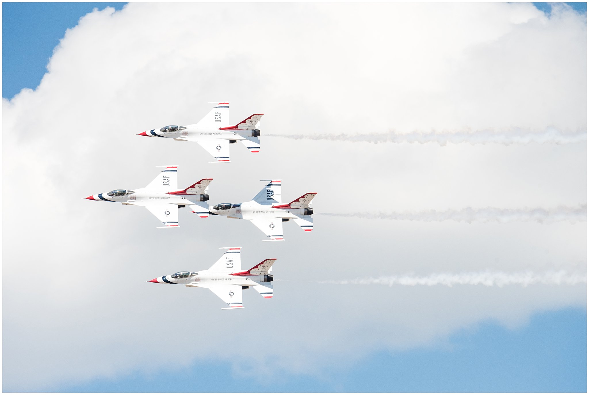 USAF Thunderbirds at Warriors over the Wasatch 2018