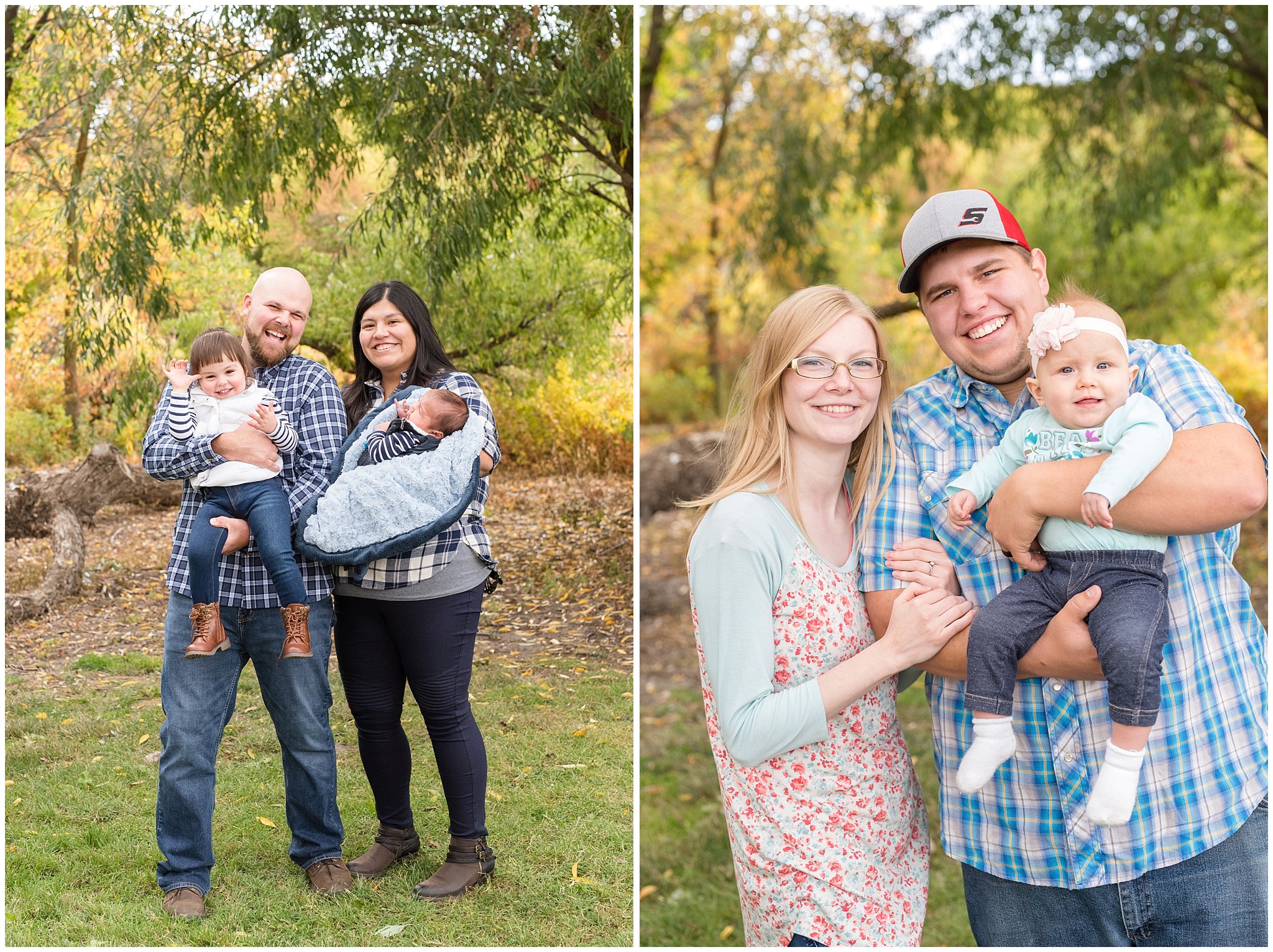 Families with their kids smiling at the camera | Tremonton Family Pictures and Make a Wish Event | Jessie and Dallin Photography