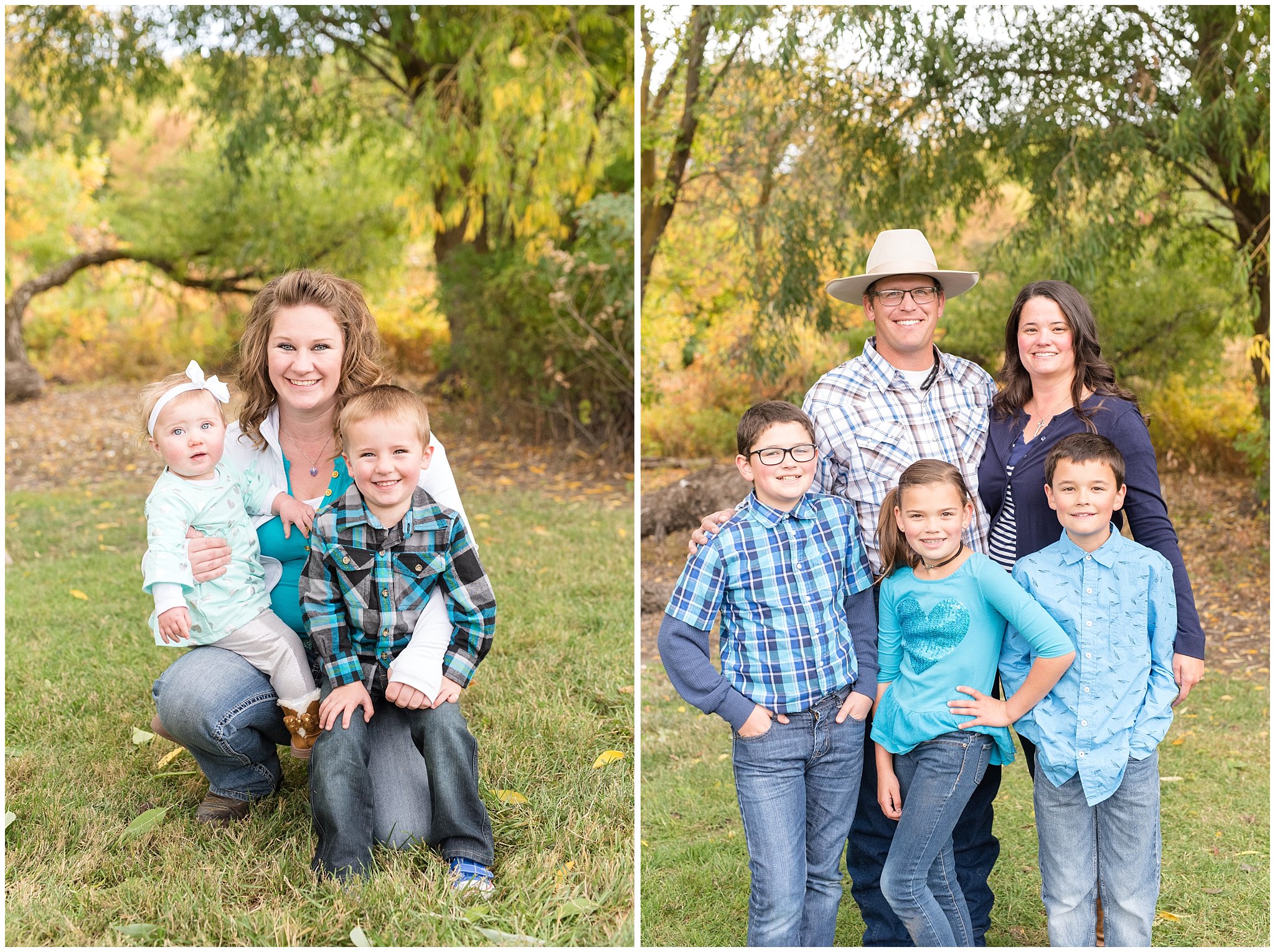 Young families looking and laughing at the camera | Tremonton Family Pictures and Make a Wish Event | Jessie and Dallin Photography