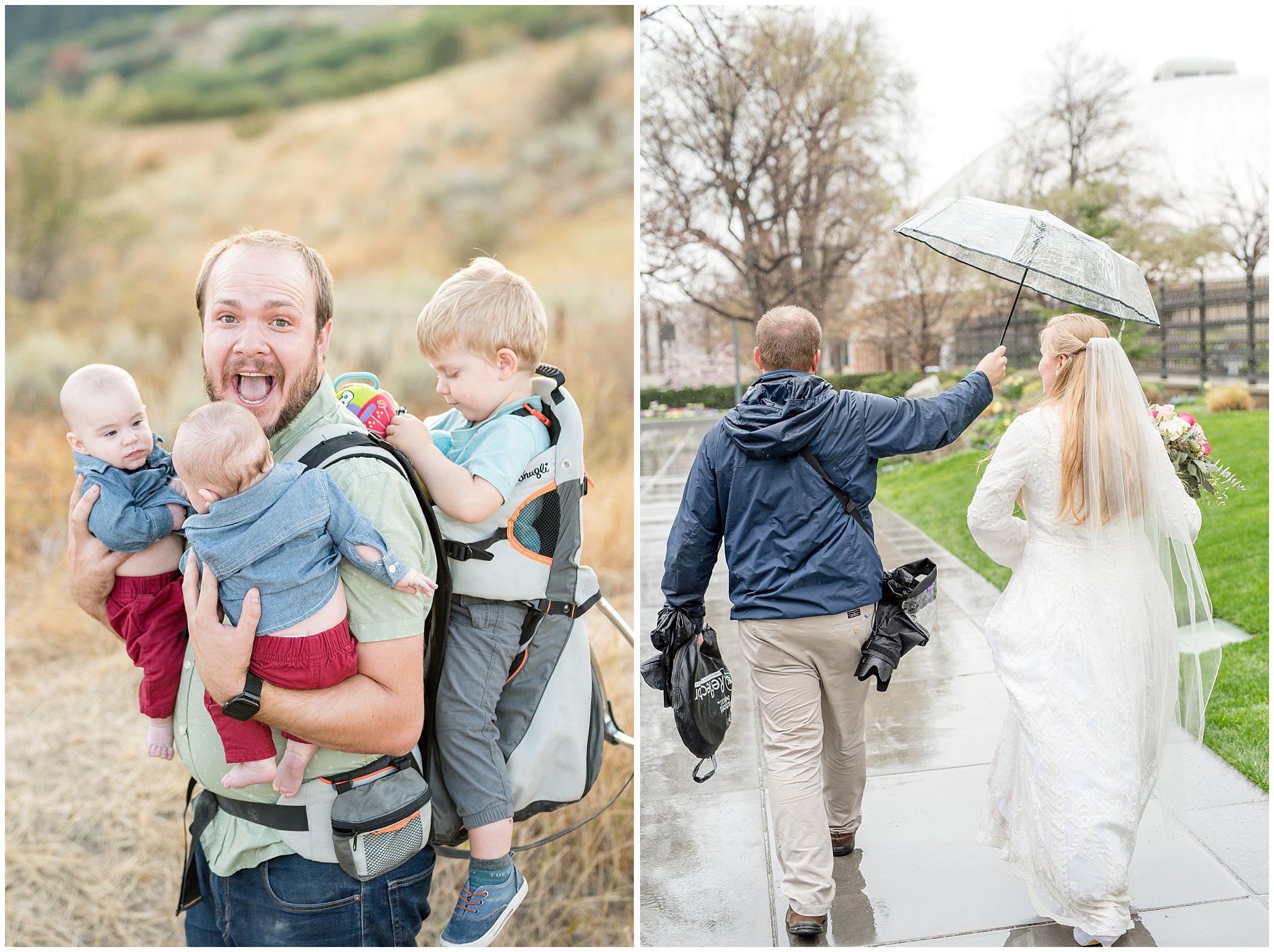 Utah Photographers at family shoot and at the Salt Lake Temple | Husband and Wife Photography Team | Jessie and Dallin Photography