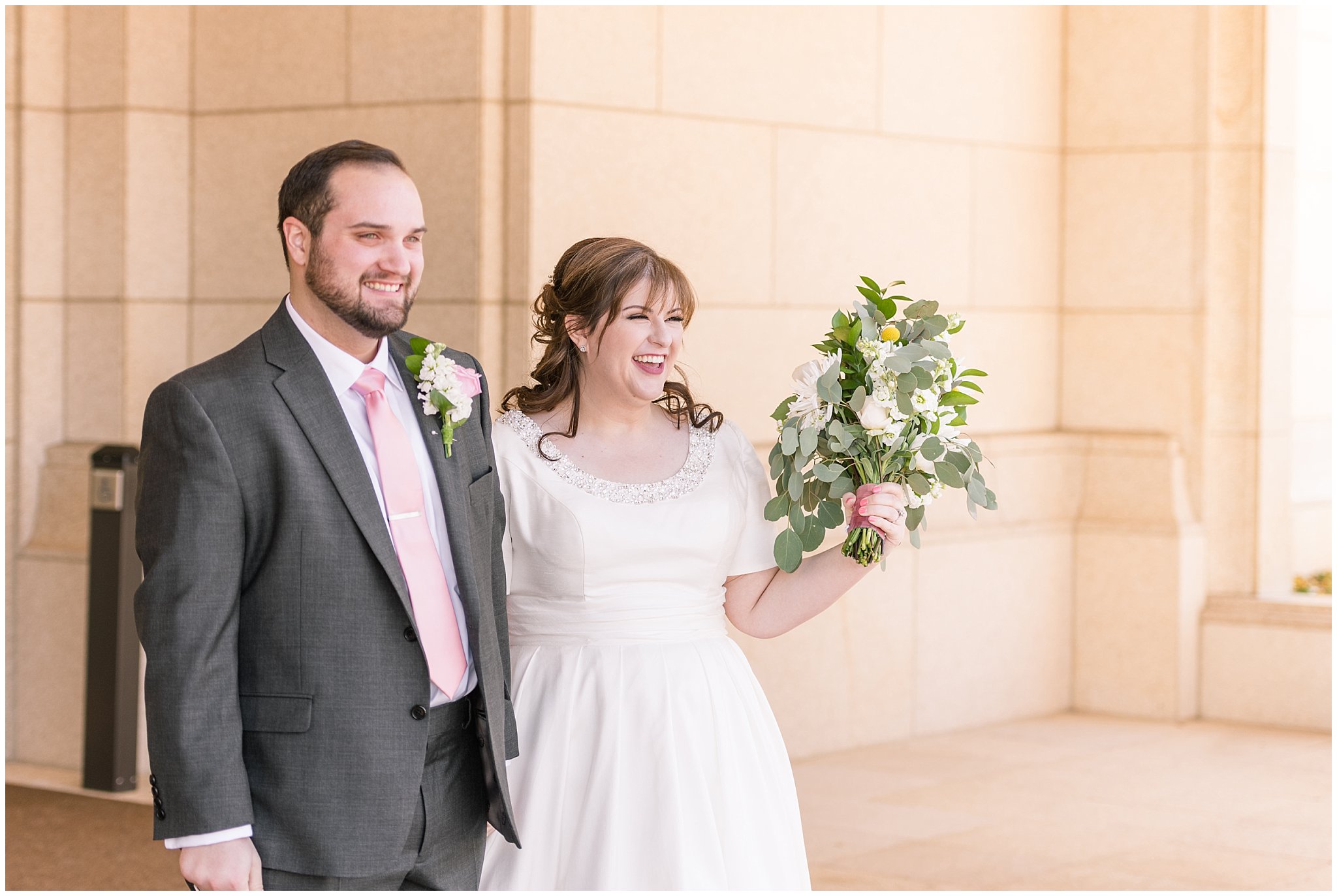Wedding exit | Ogden Temple Wedding | Jessie and Dallin Photography