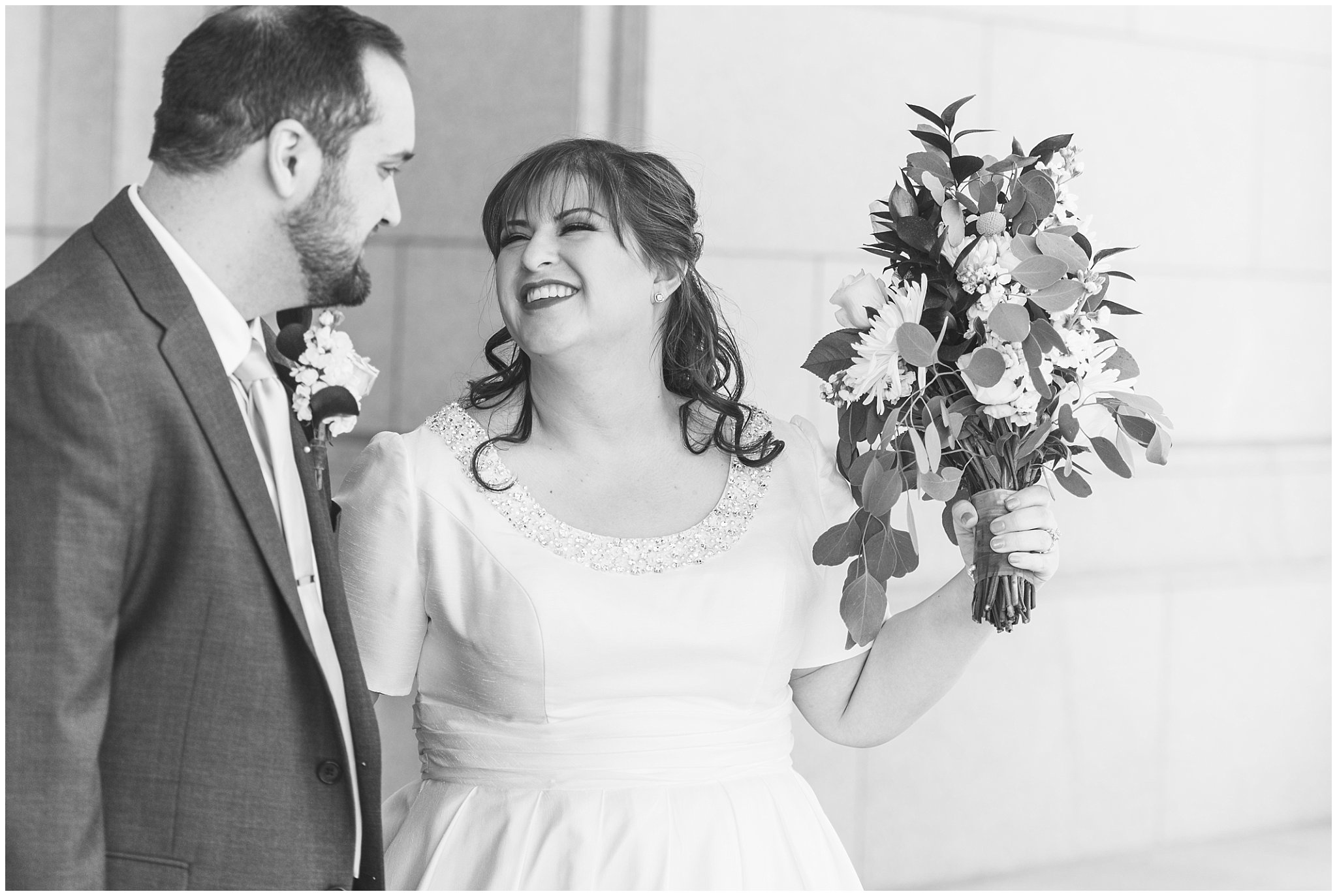 Temple wedding exit | Ogden Temple Wedding | Jessie and Dallin Photography