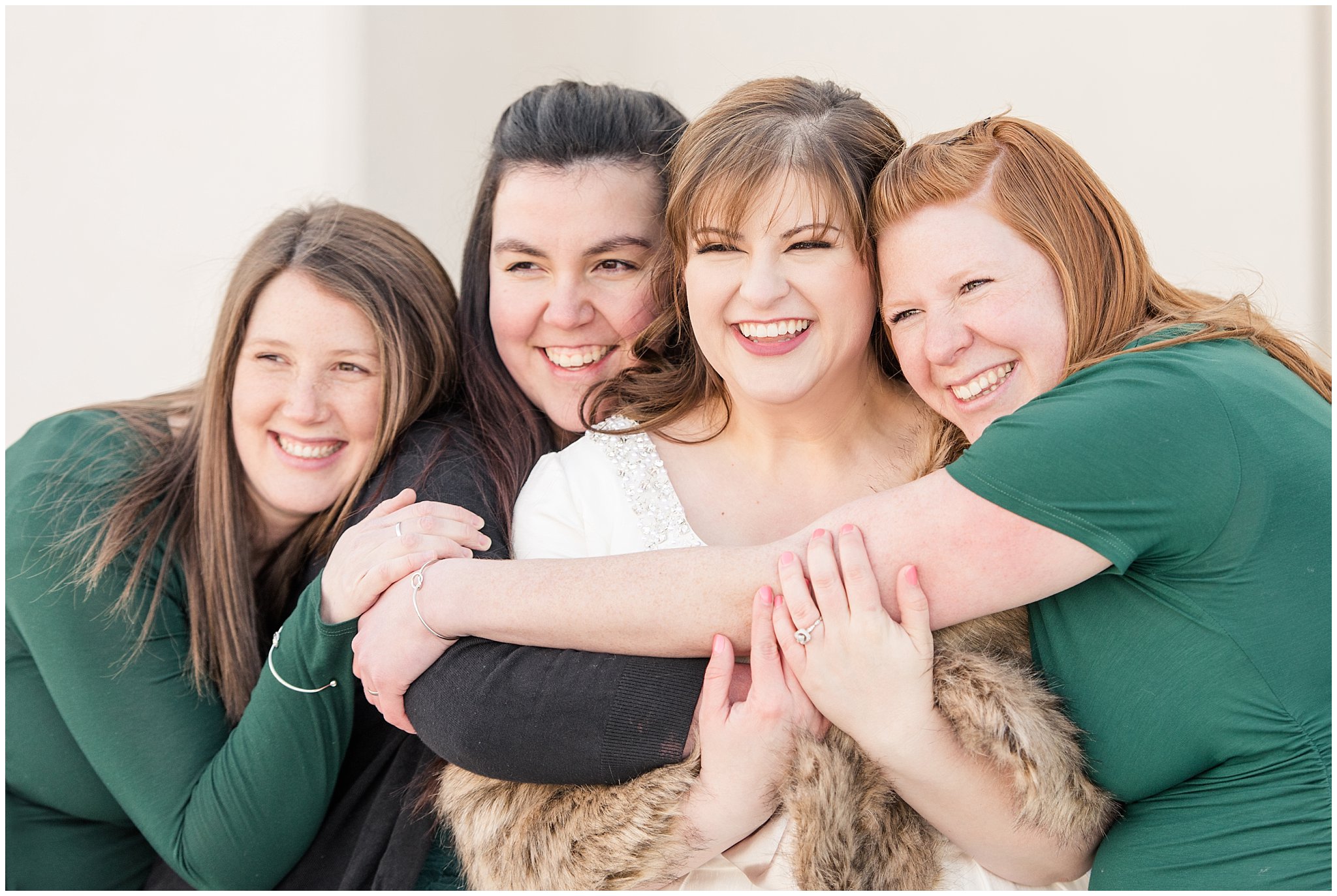 Bride with friends | Ogden Temple Wedding | Jessie and Dallin Photography