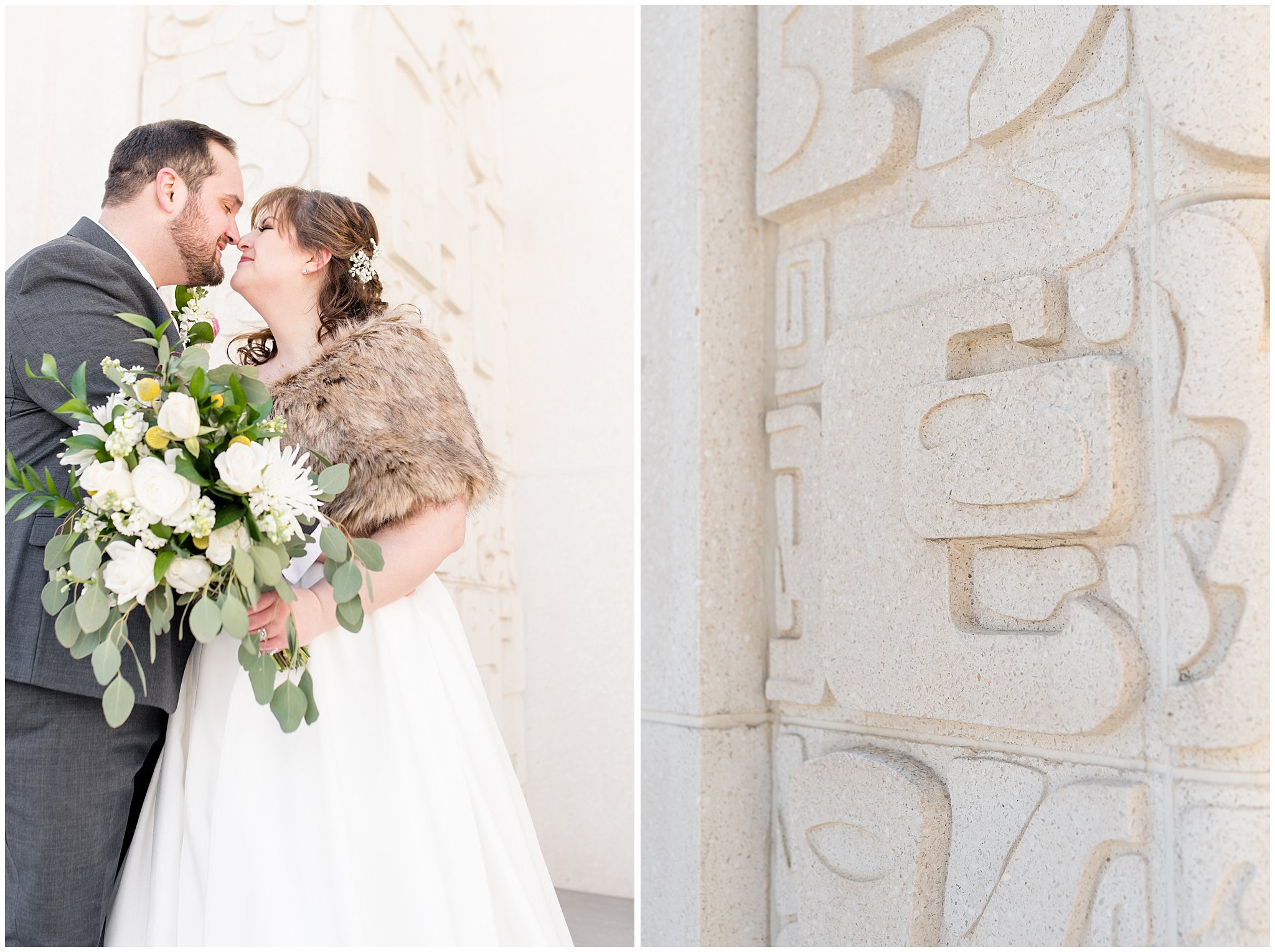 Bride and groom portraits | Ogden Temple Wedding | Jessie and Dallin Photography