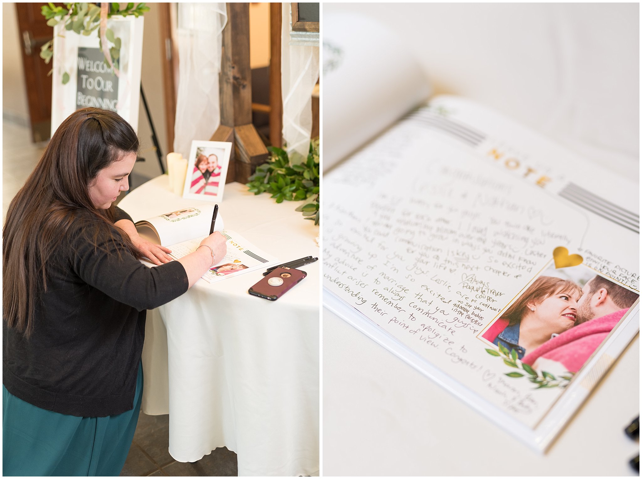 Signing guest book | Ogden Temple Wedding | Jessie and Dallin Photography