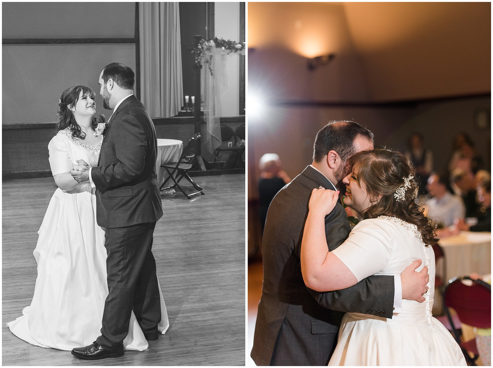 Bride and groom first dance | Ogden Temple Wedding | Jessie and Dallin Photography