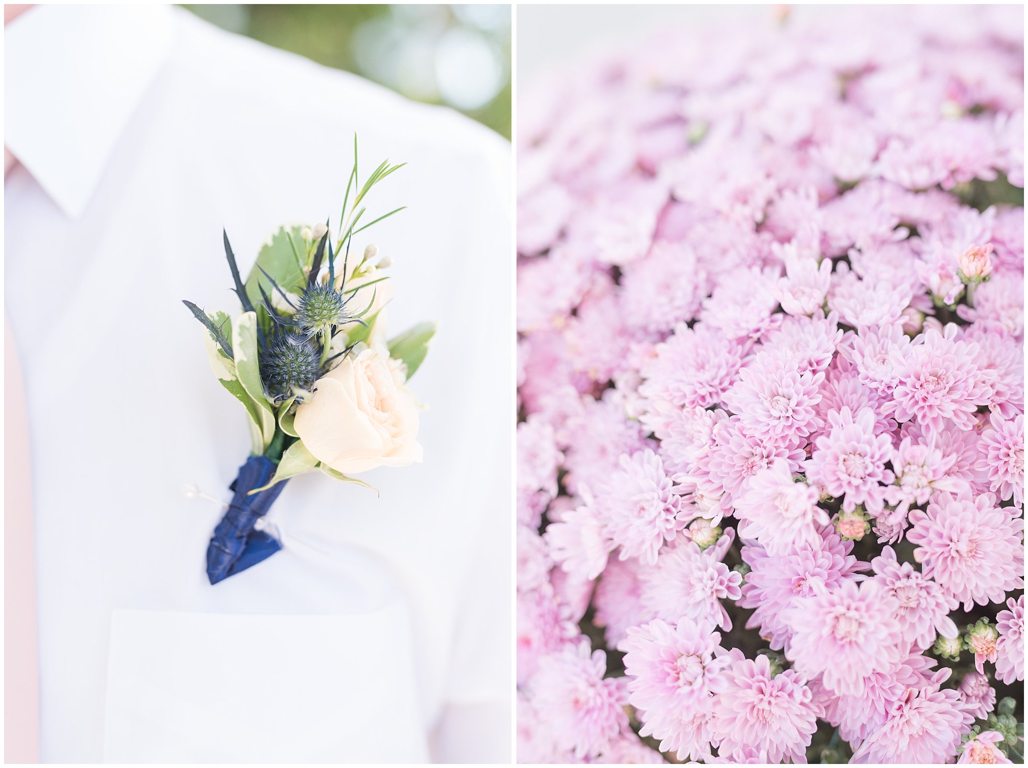 groomsmen boutonniere with white rose | Bountiful Temple Wedding and Oak Hills Reception | Jessie and Dallin Photography