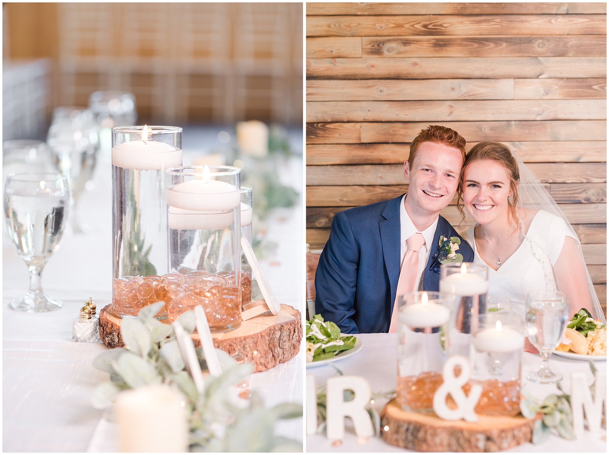 Bride and Groom before toasts | Oak Hills Reception and Events Center | Jessie and Dallin Photography