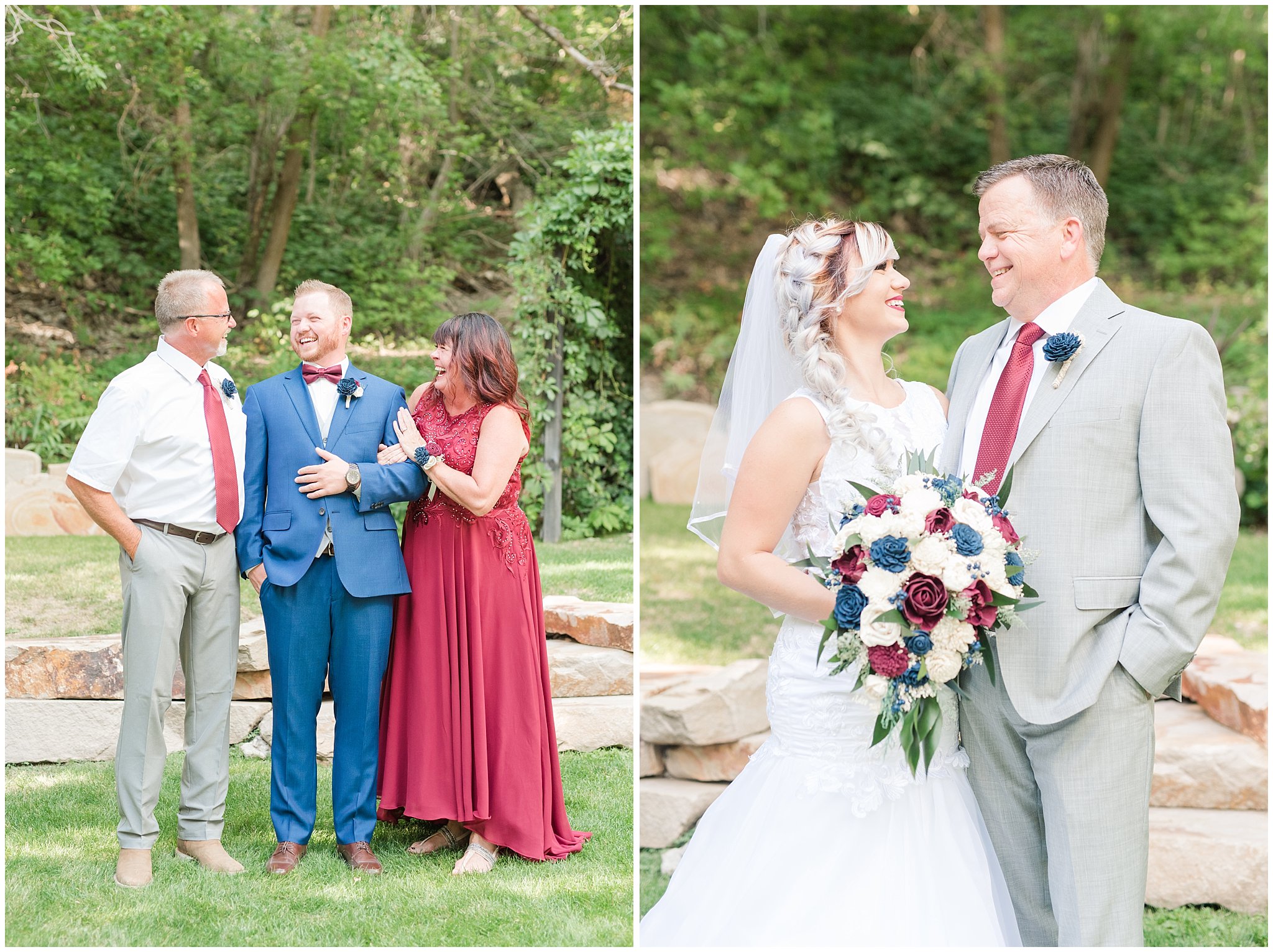 Family portraits before wedding | Log Haven Summer Mountain Wedding | Jessie and Dallin Photography