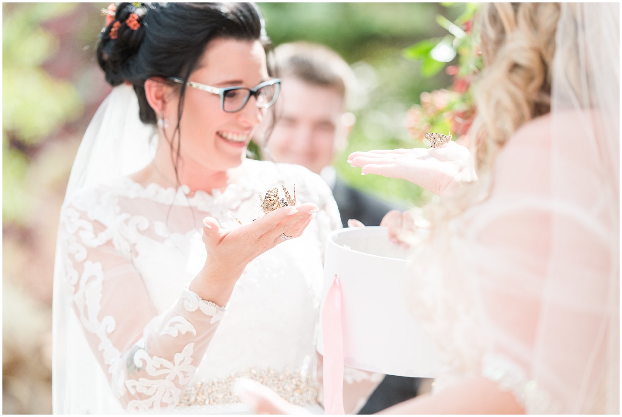 Butterfly ceremony release | Butterfly wedding with sunset colors | Park City Wedding at the Hyatt Centric | Jessie and Dallin Photography