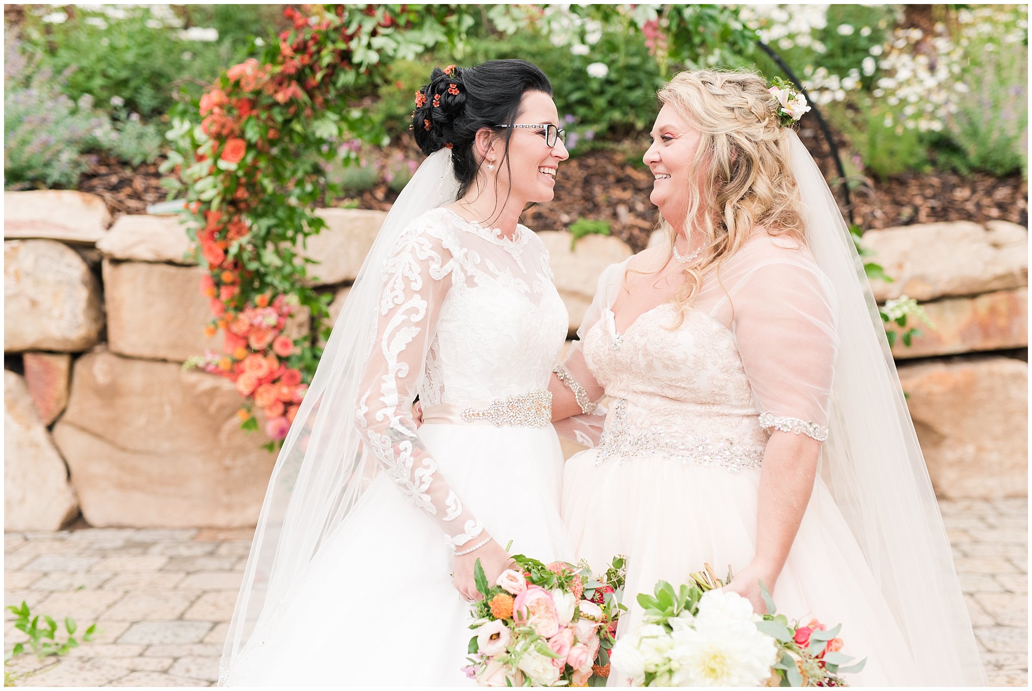 Brides in front of alter at Park City Utah wedding | Top Utah Wedding and Couples Photos 2019 | Jessie and Dallin Photography