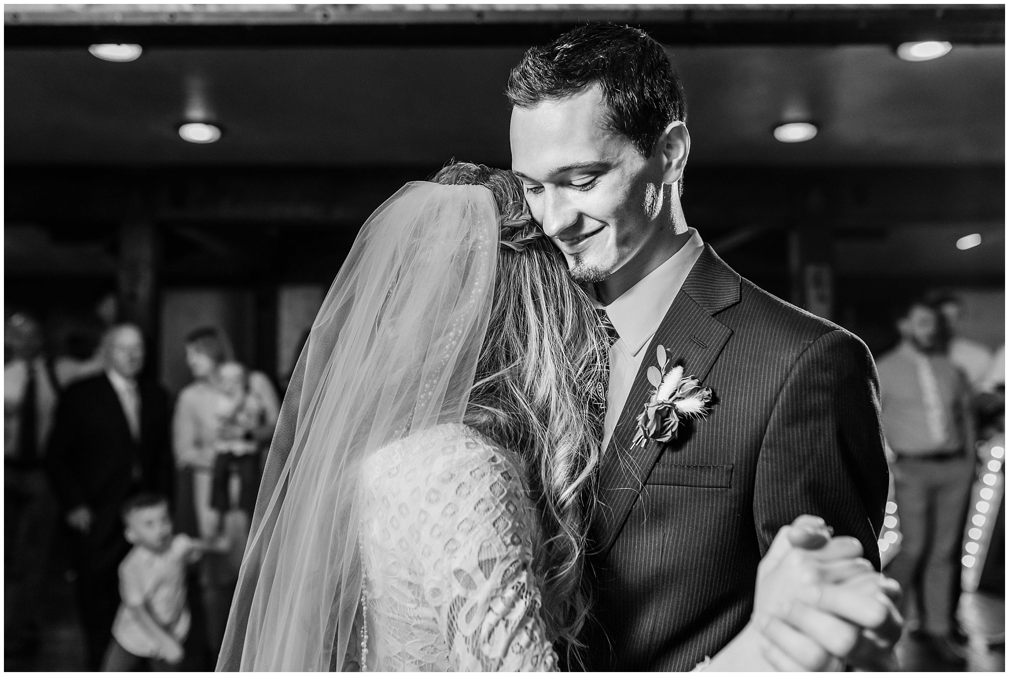 First dance during reception in the barn | Wadley Farms Summer Wedding | Jessie and Dallin Photography