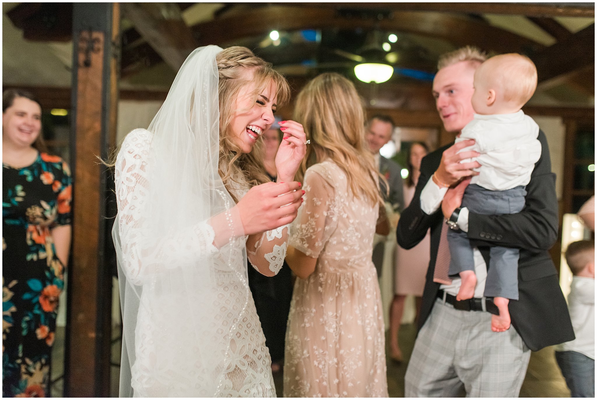 Party dancing during reception in the barn | Wadley Farms Summer Wedding | Jessie and Dallin Photography