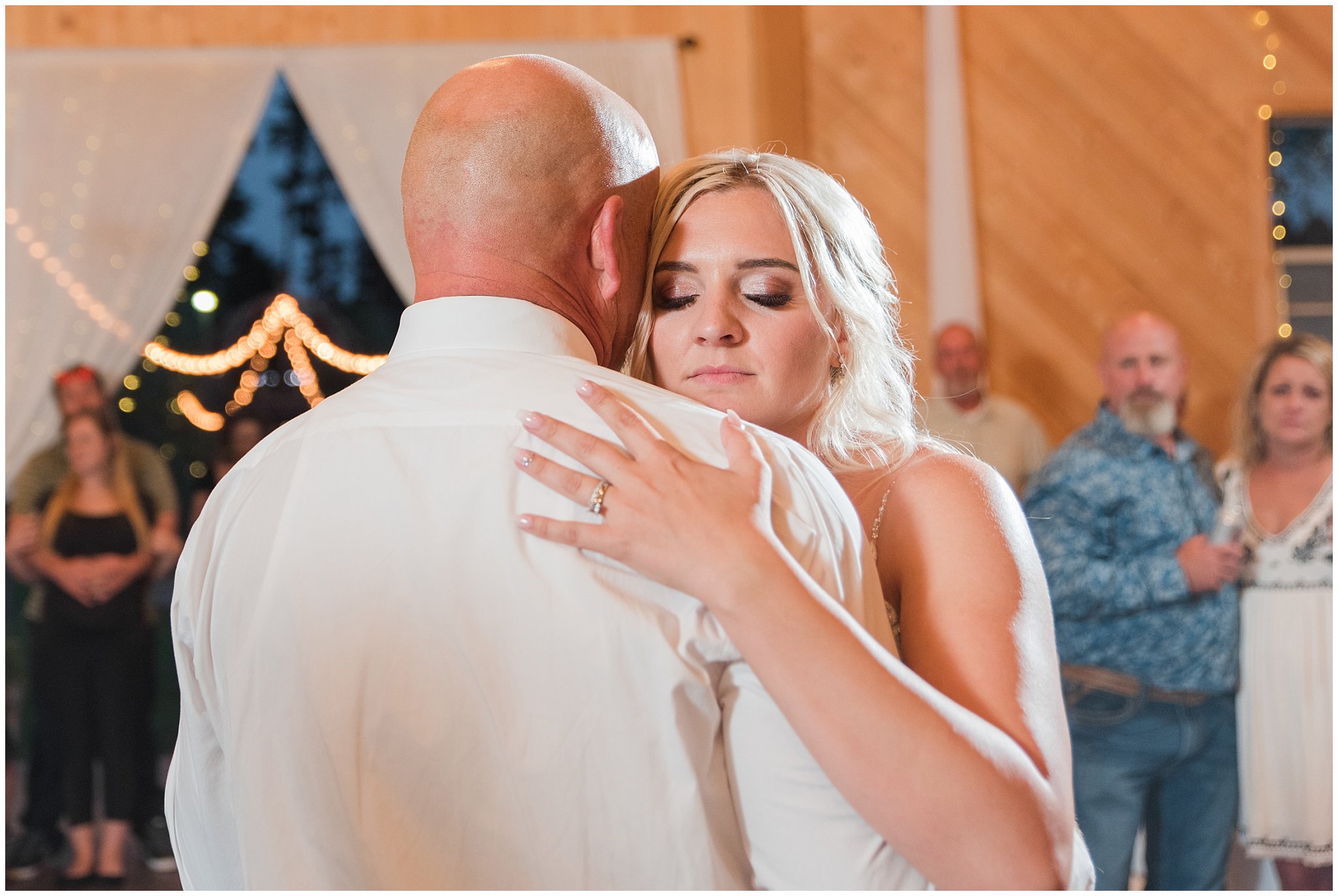 Father daughter dance | Dusty Blue and Rose Summer Wedding at Oak Hills Utah | Jessie and Dallin Photography