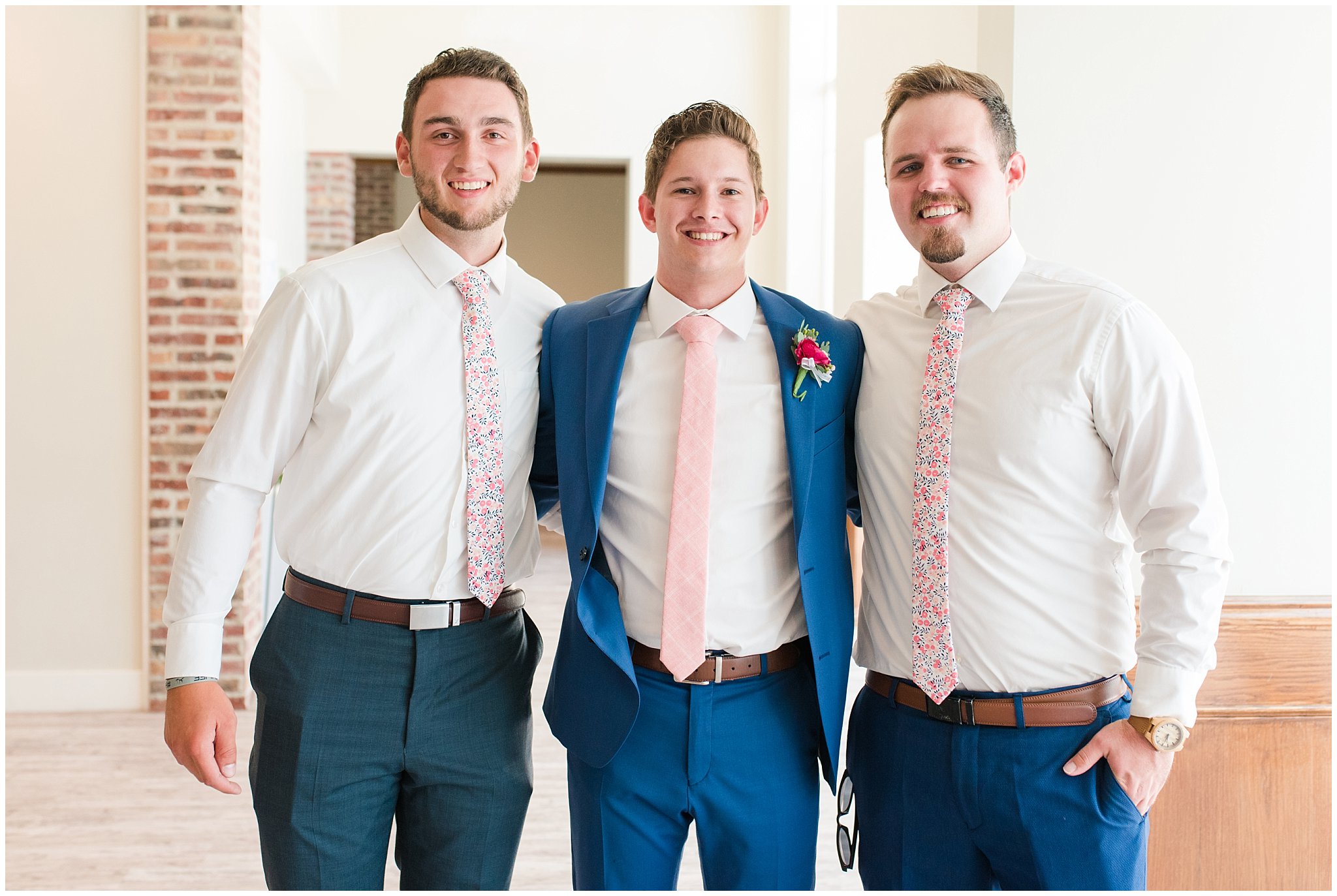 Bride and groom with guests | Talia Event Center Summer Wedding | Jessie and Dallin Photography