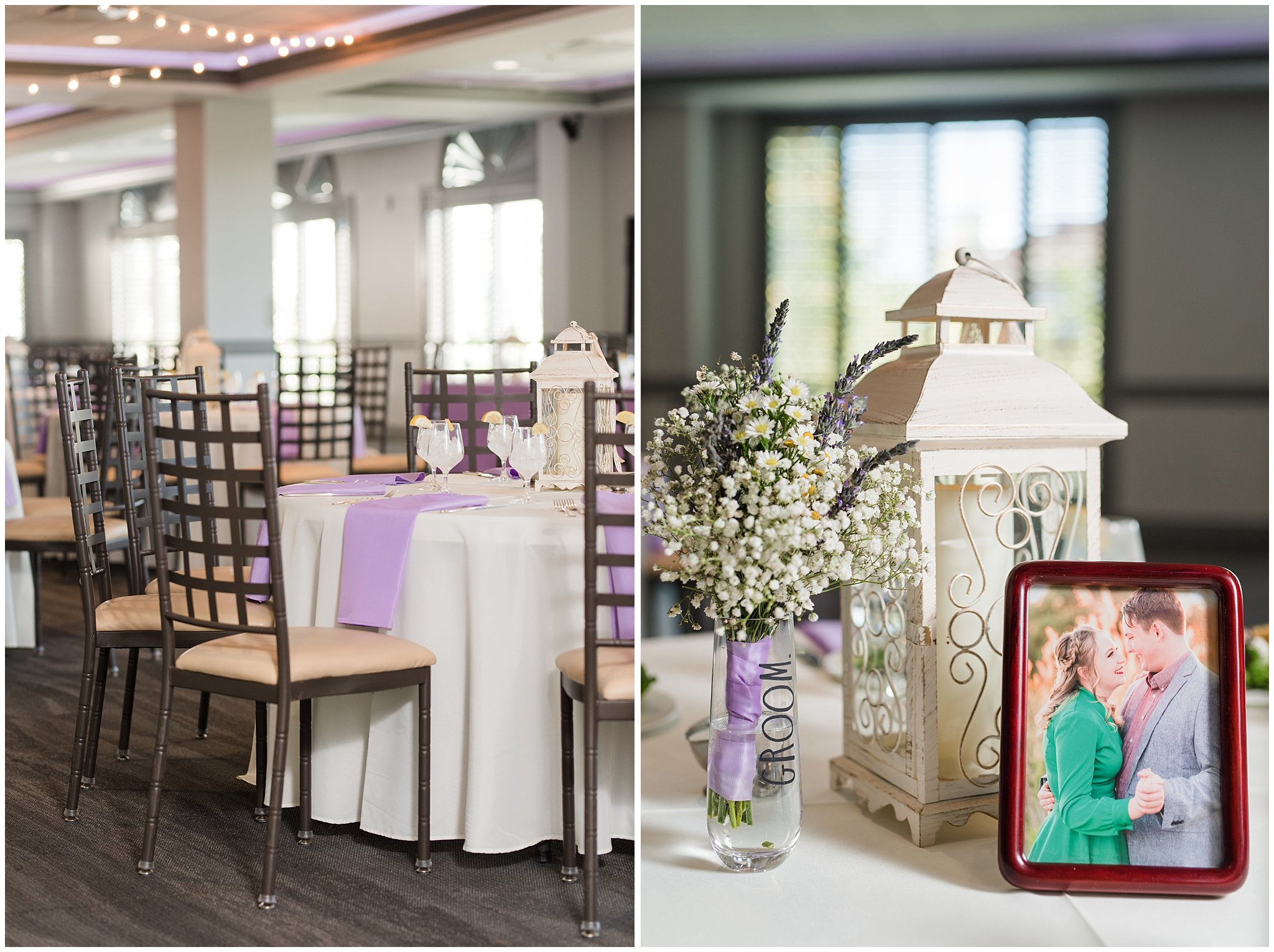 Fountain View Event Venue reception details | Fountain View Event Venue and Bountiful Temple Wedding | Jessie and Dallin Photography