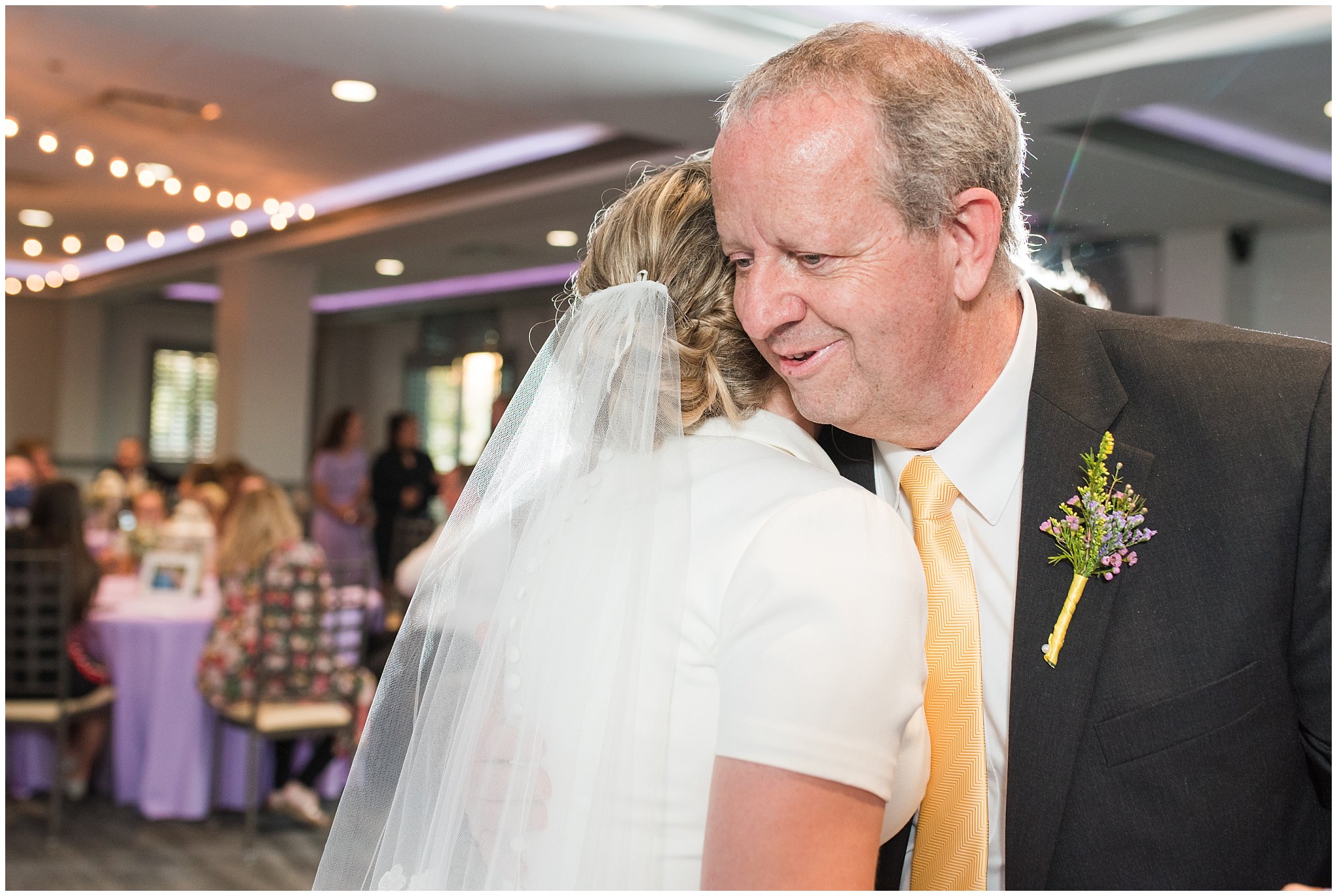 Father daughter and mother son dance during Fountain View Event Venue reception details | Fountain View Event Venue and Bountiful Temple Wedding | Jessie and Dallin Photography