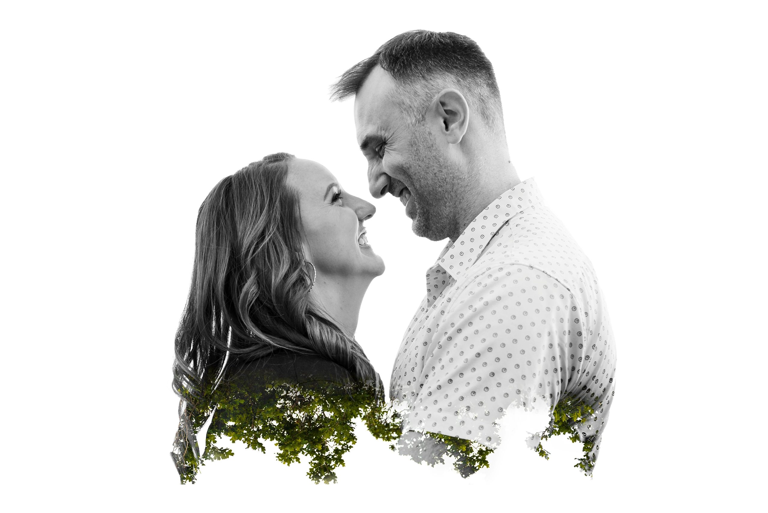 Double exposure from Utah Mountain Destination Engagement | Jessie and Dallin Photography
