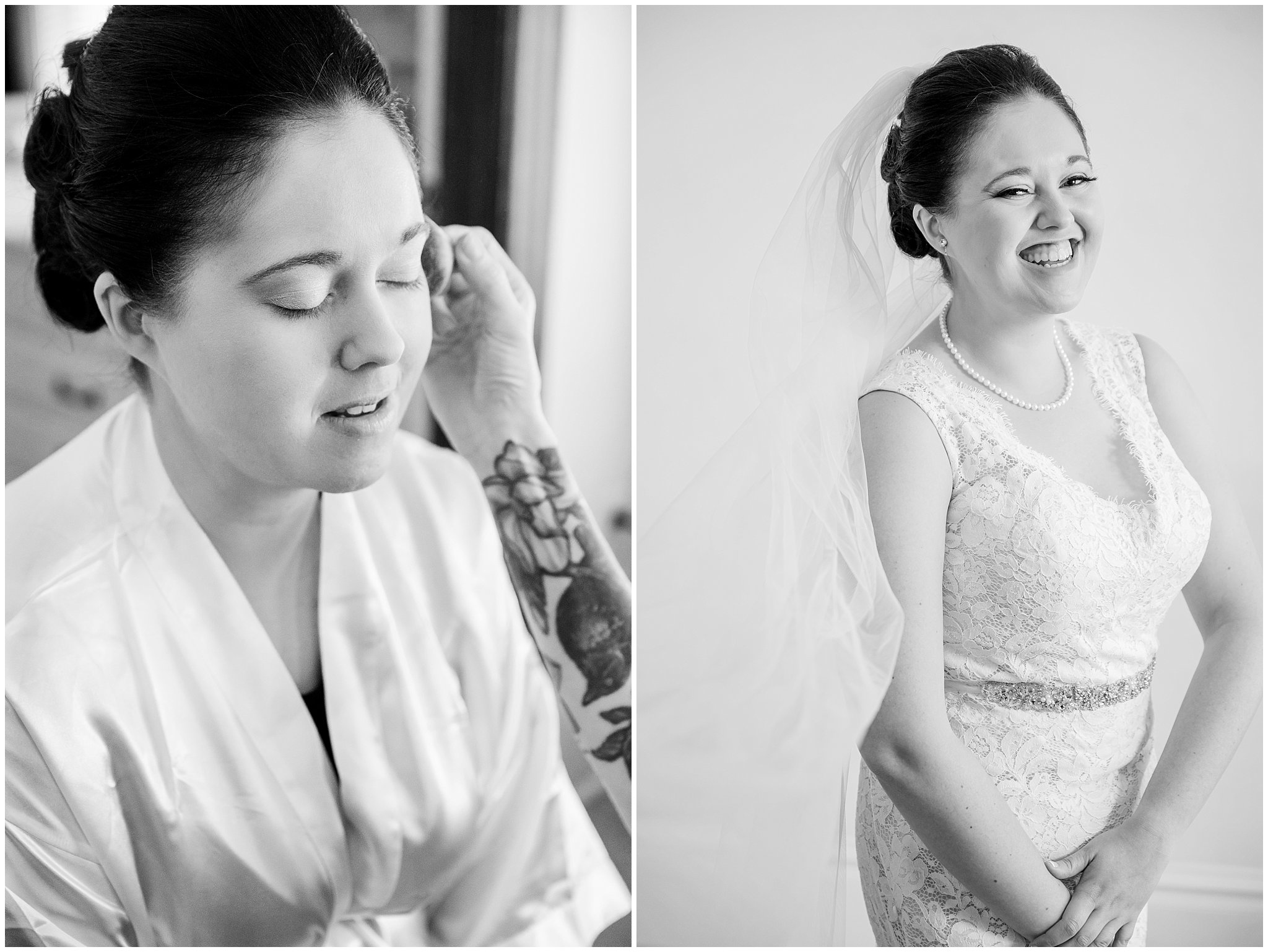 Bride getting ready | Cactus and Tropicals and Salt Lake Church Wedding | Jessie and Dallin Photography