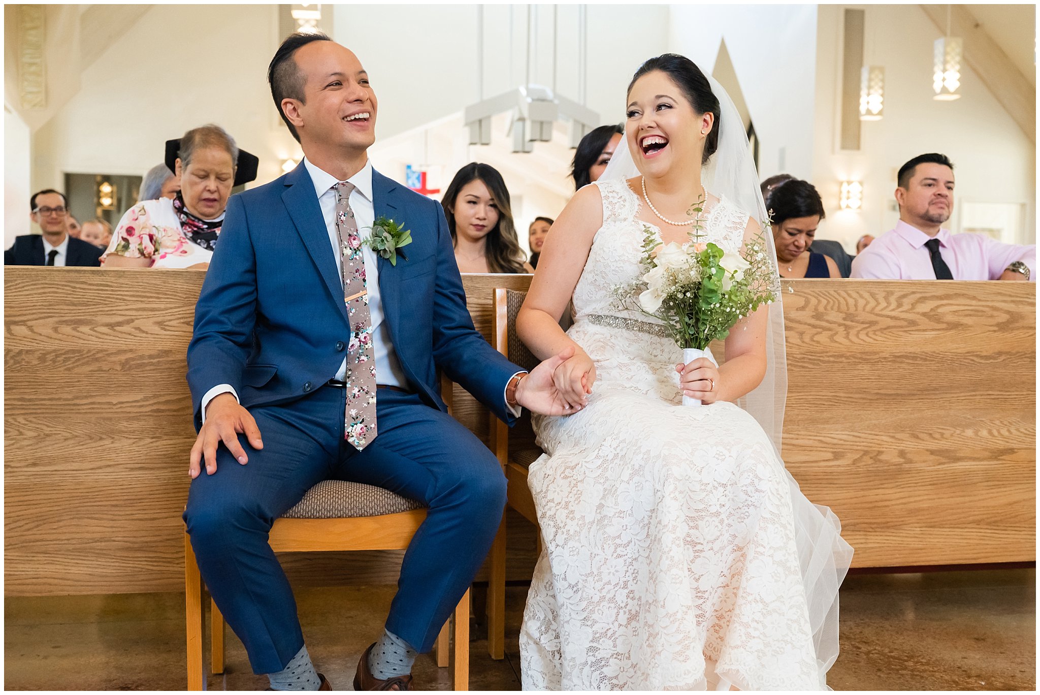 Wedding ceremony in episcopal church | Cactus and Tropicals and Salt Lake Church Wedding | Jessie and Dallin Photography