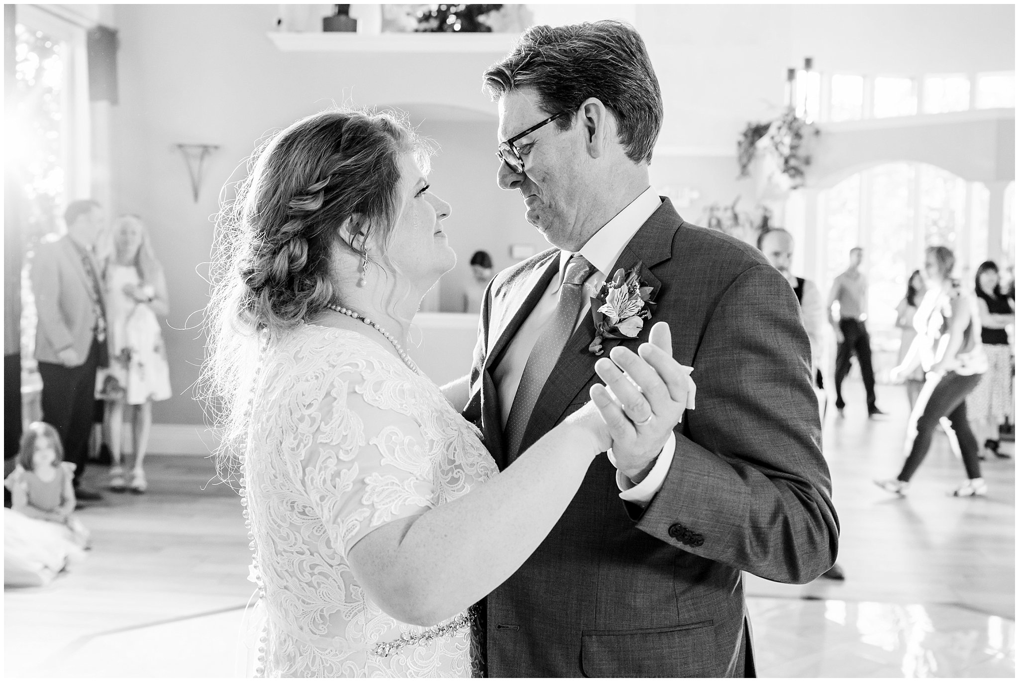 Bride dancing with dad | Oquirrh Mountain Temple and Millennial Falls Wedding | Jessie and Dallin Photography