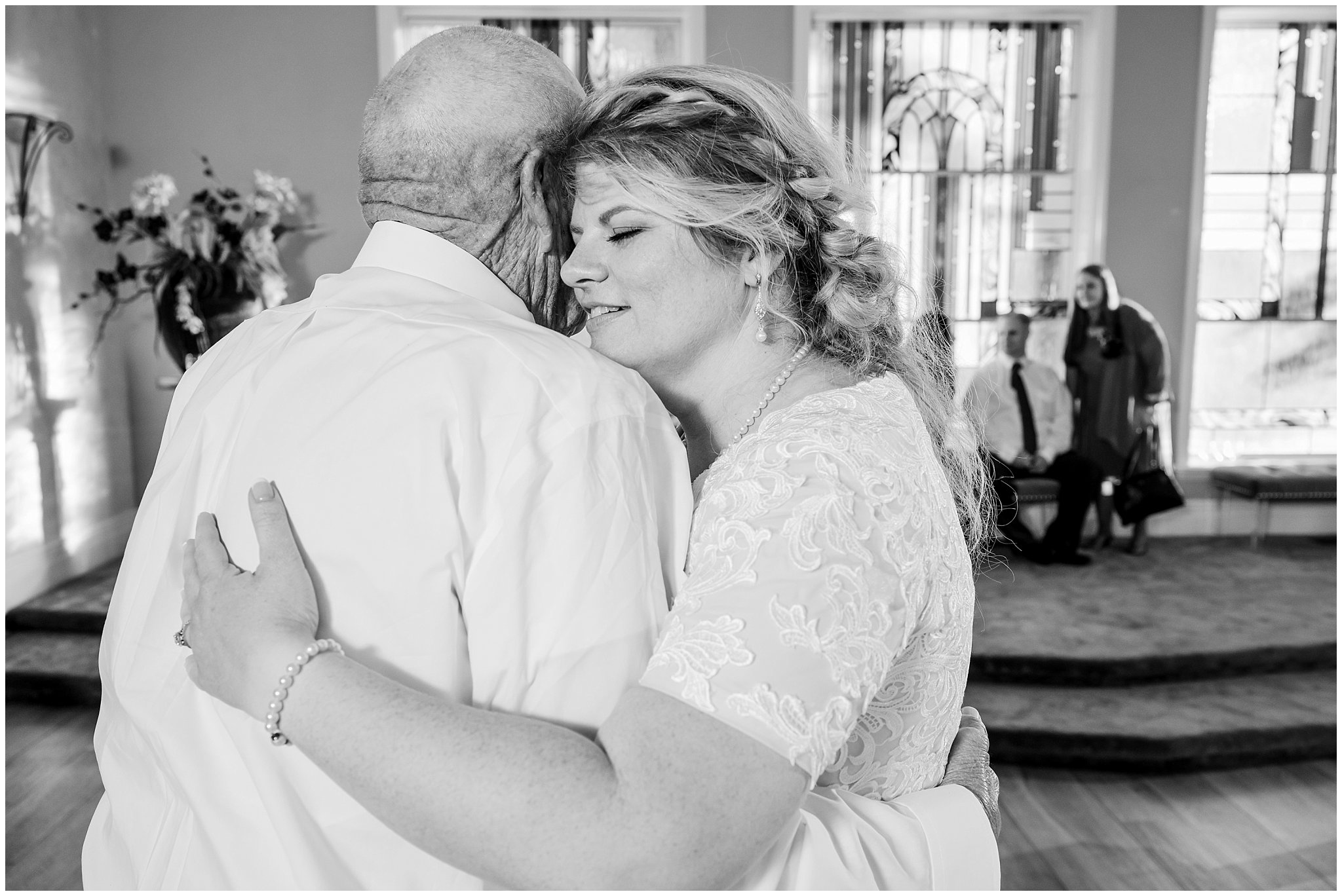 Bride dances with grandpa | Oquirrh Mountain Temple and Millennial Falls Wedding | Jessie and Dallin Photography