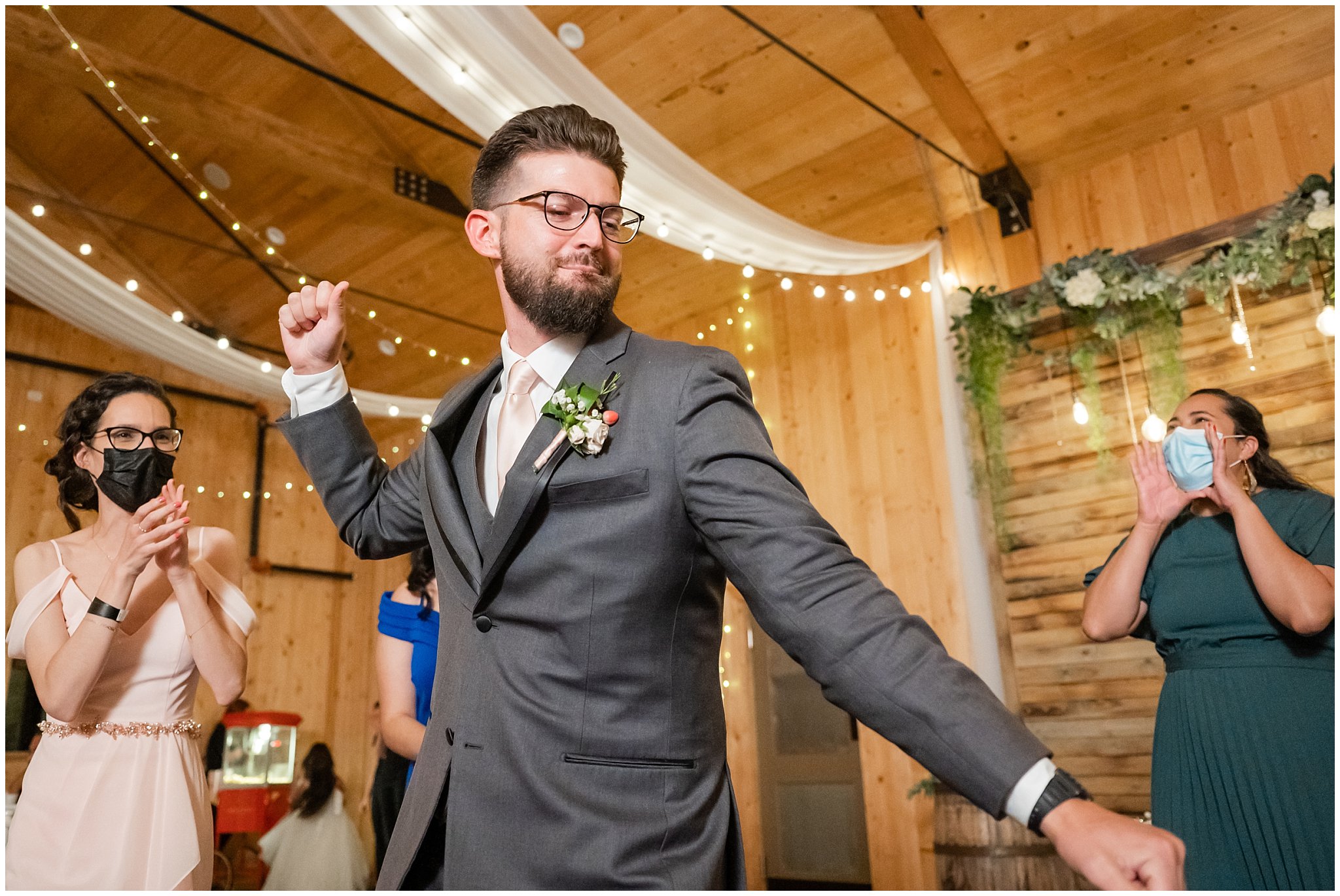 Dancing during wedding | Rustic Mountain Destination Wedding at Oak Hills Utah | Jessie and Dallin Photography