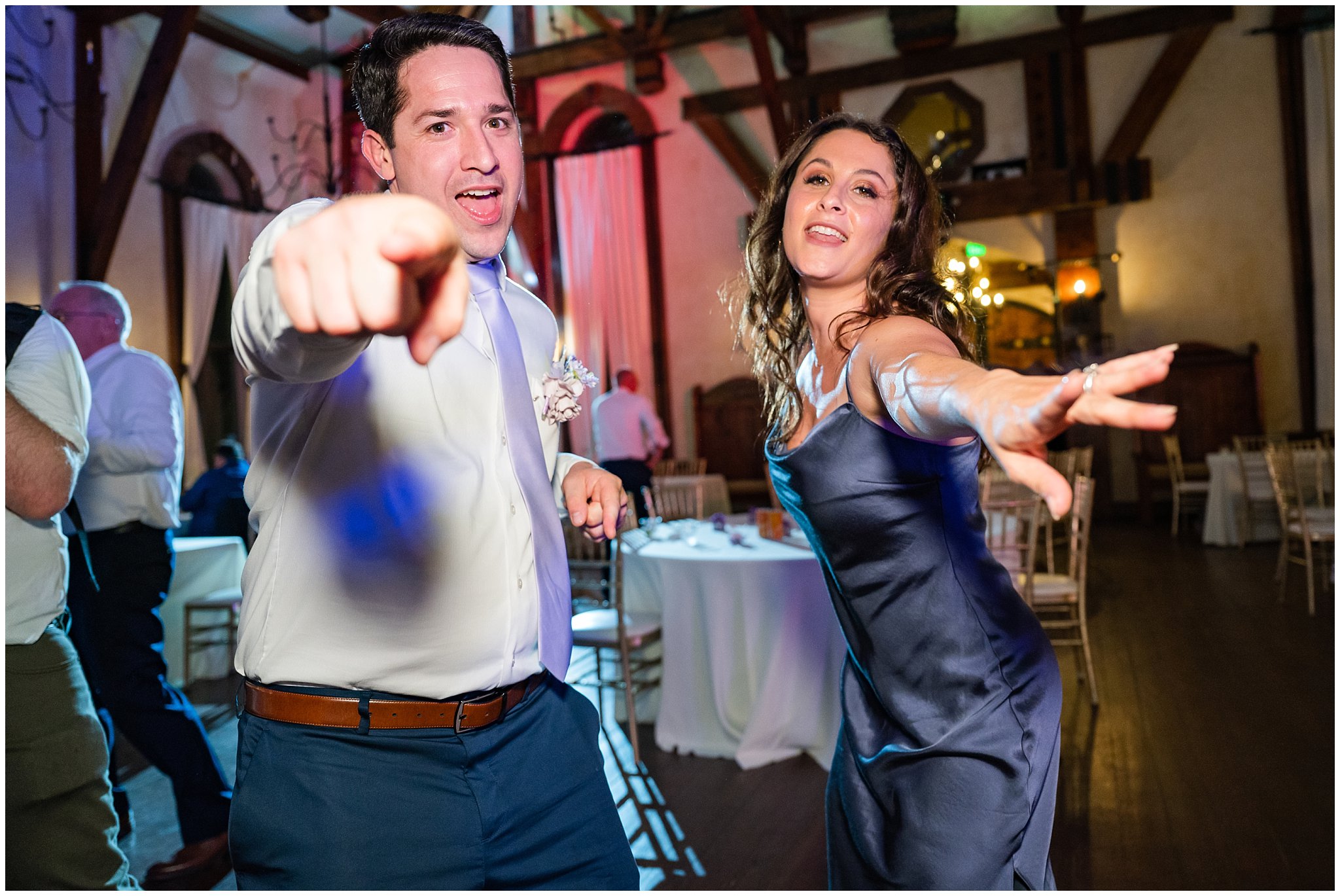 Dancing during reception inside castle | Wadley Farms Spring Castle Wedding