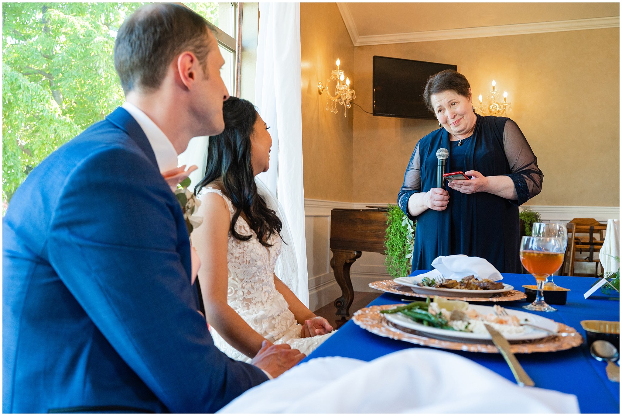 Dinner and Toasts | Oak Hills Utah Destination Wedding | Jessie and Dallin Photography