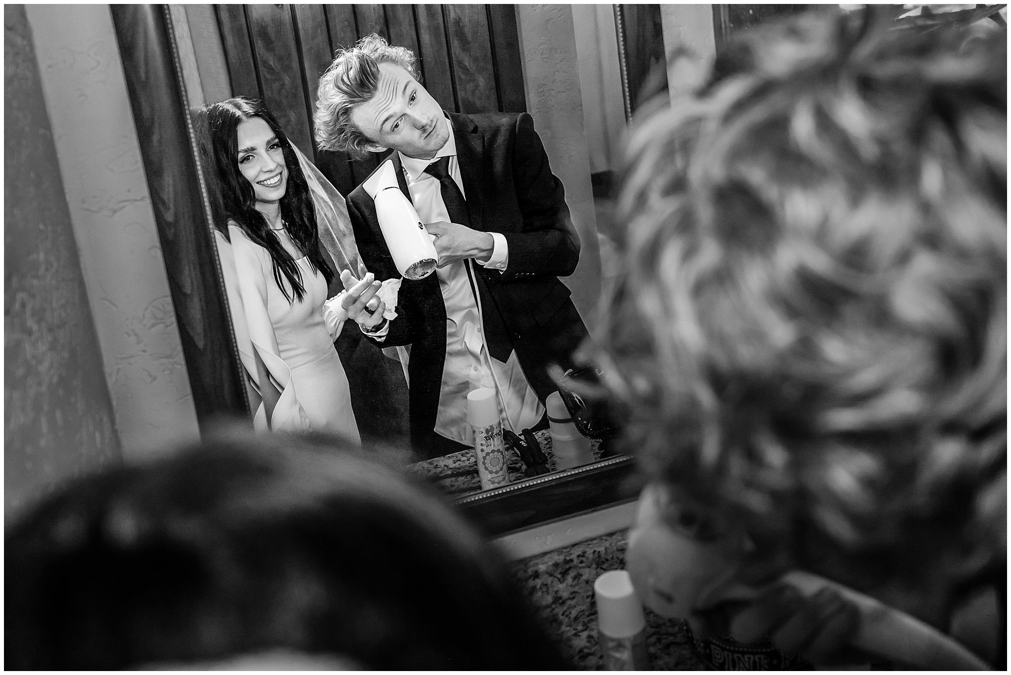 Bride and groom getting ready before wedding | Draper Temple and Wadley Farms Summer Castle Wedding | Jessie and Dallin Photography