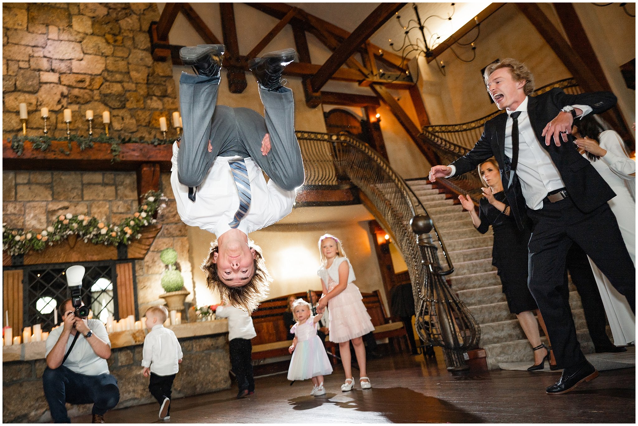 Dancing inside of castle venue | Draper Temple and Wadley Farms Summer Castle Wedding | Jessie and Dallin Photography