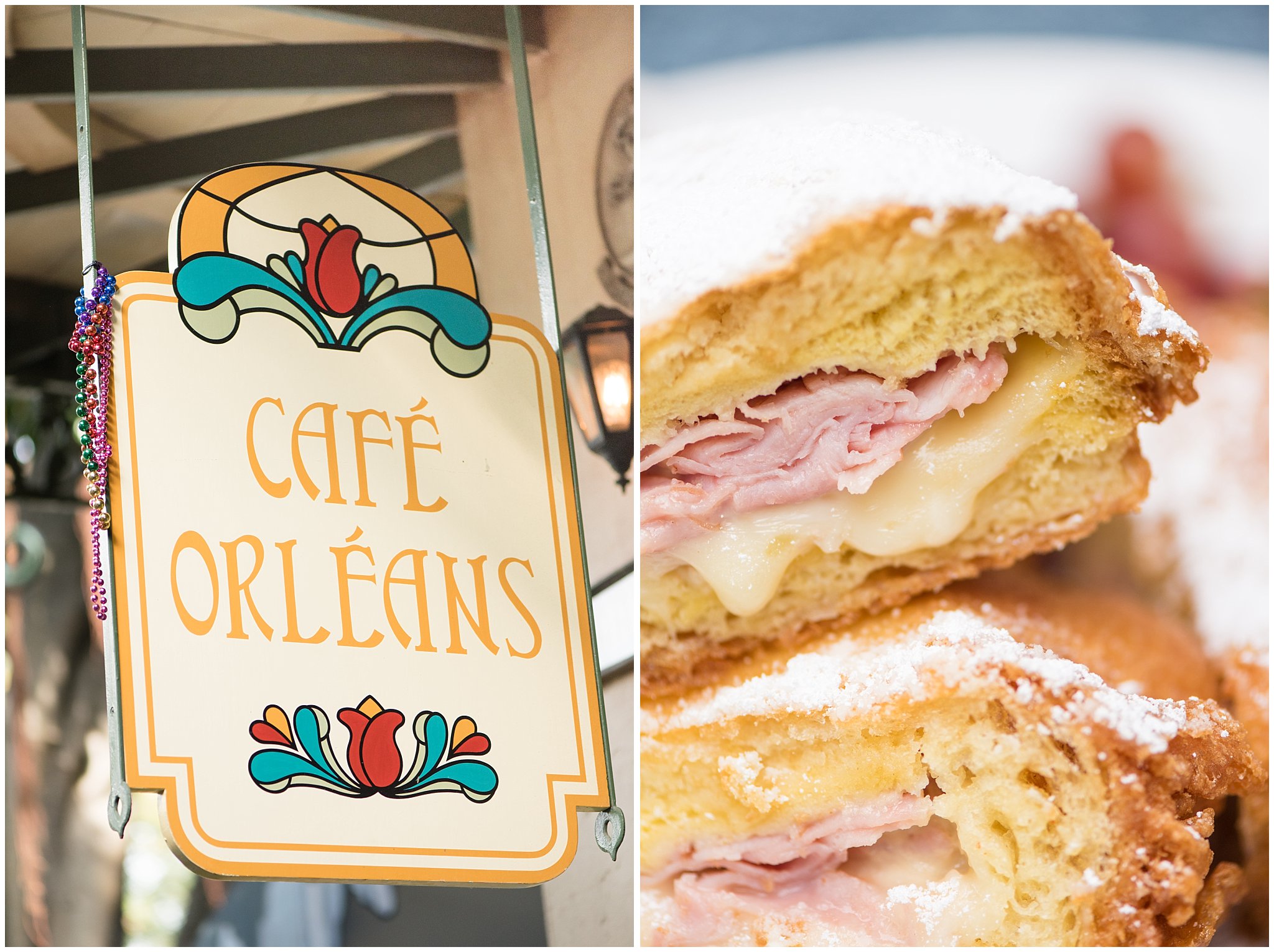 Monte Cristo Sandwich Cafe Orleans | 5 Tips for a Magical Disneyland Honeymoon | Utah Wedding Photographers | Jessie and Dallin Photography