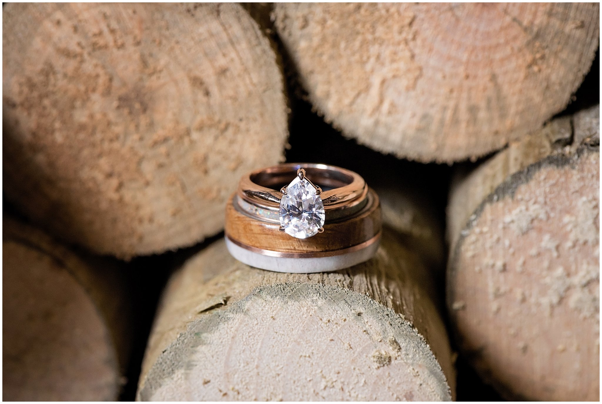 Custom wedding and engagement rings based out of Ogden, Utah. Photographed by Jessie and Dallin Photography