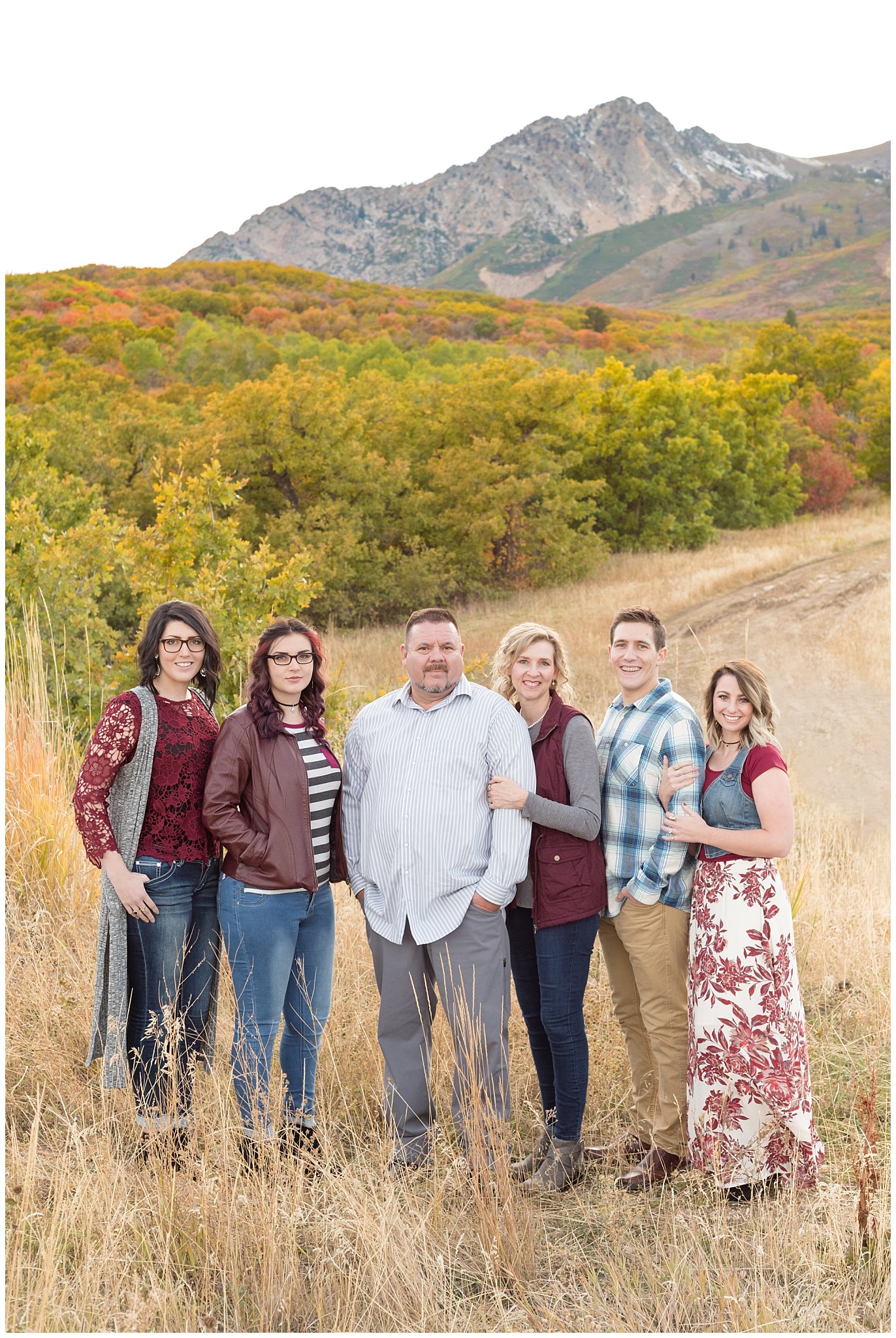 Family at Snow Basin resort in the fall | Utah Family pictures | fall leaves and colors