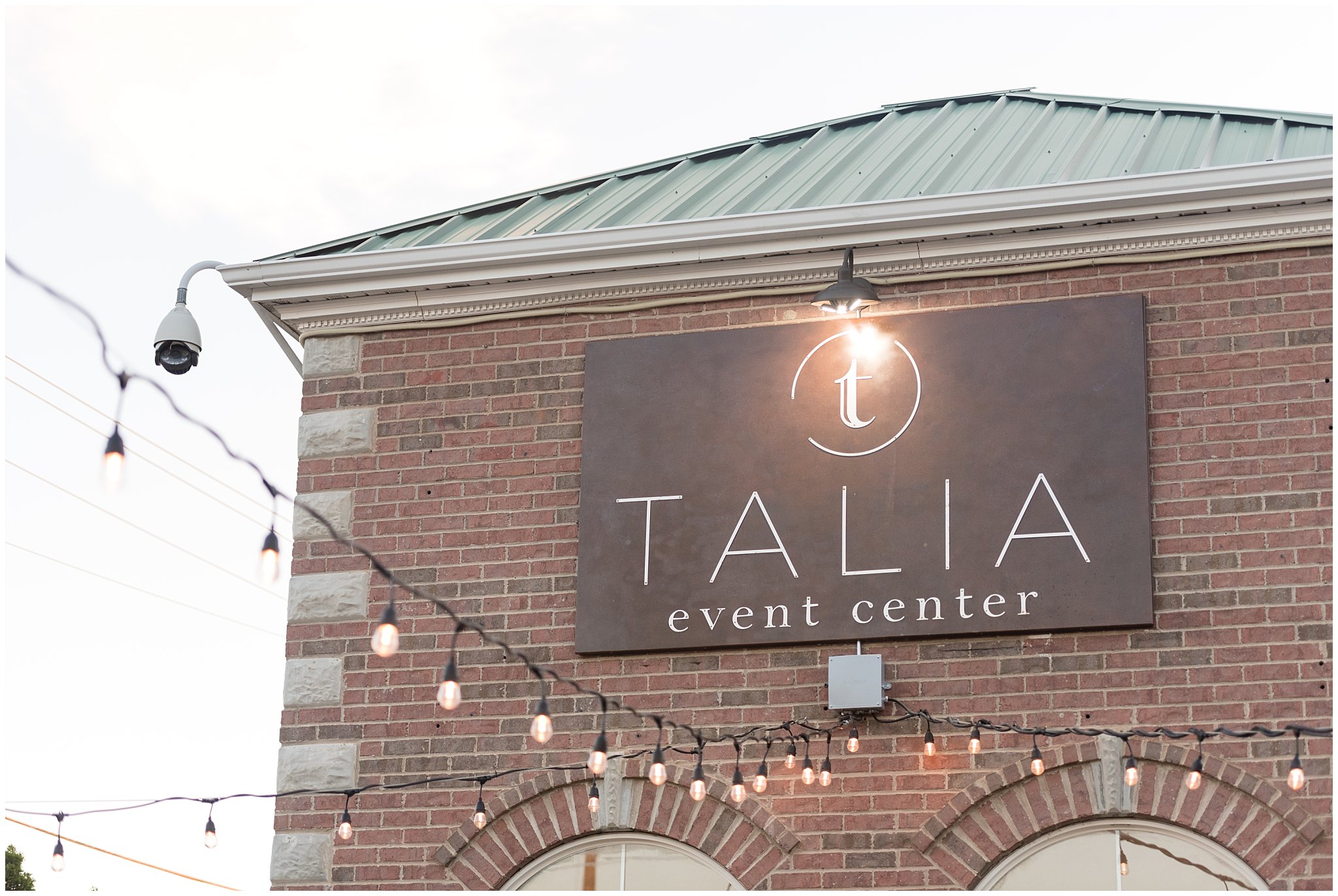 Talia Event Center Sign | Utah Wedding Venue | Talia Weddings