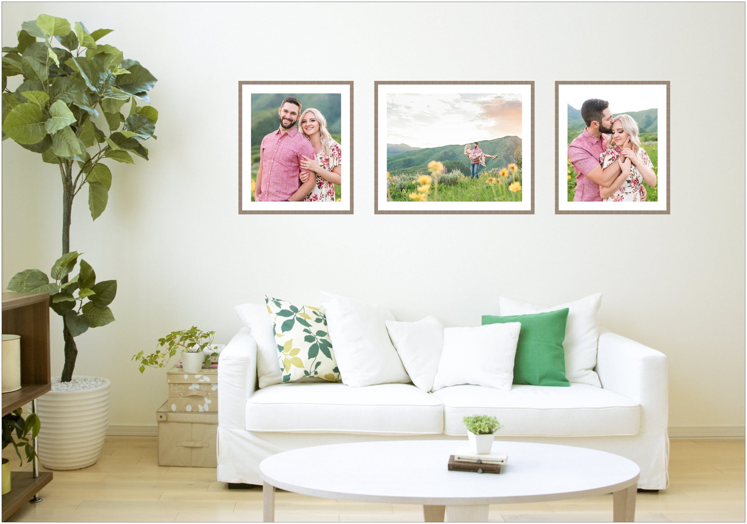 What Should You Do With Your Engagement Pictures | Engagement Session Wall Art in Frames