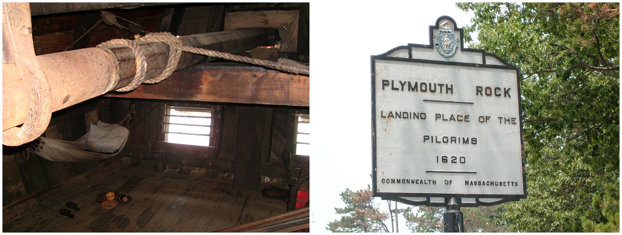 Plymouth Rock Sign and Mayflower II | Historic Massachusetts Honeymoon