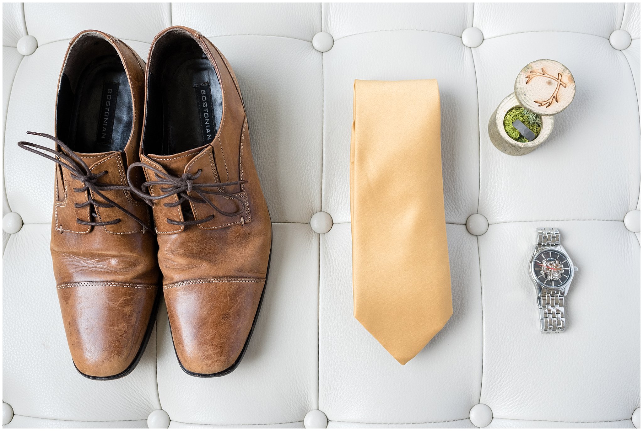 Groom's details | Shoes, tie, ring, watch | Talia Event Center