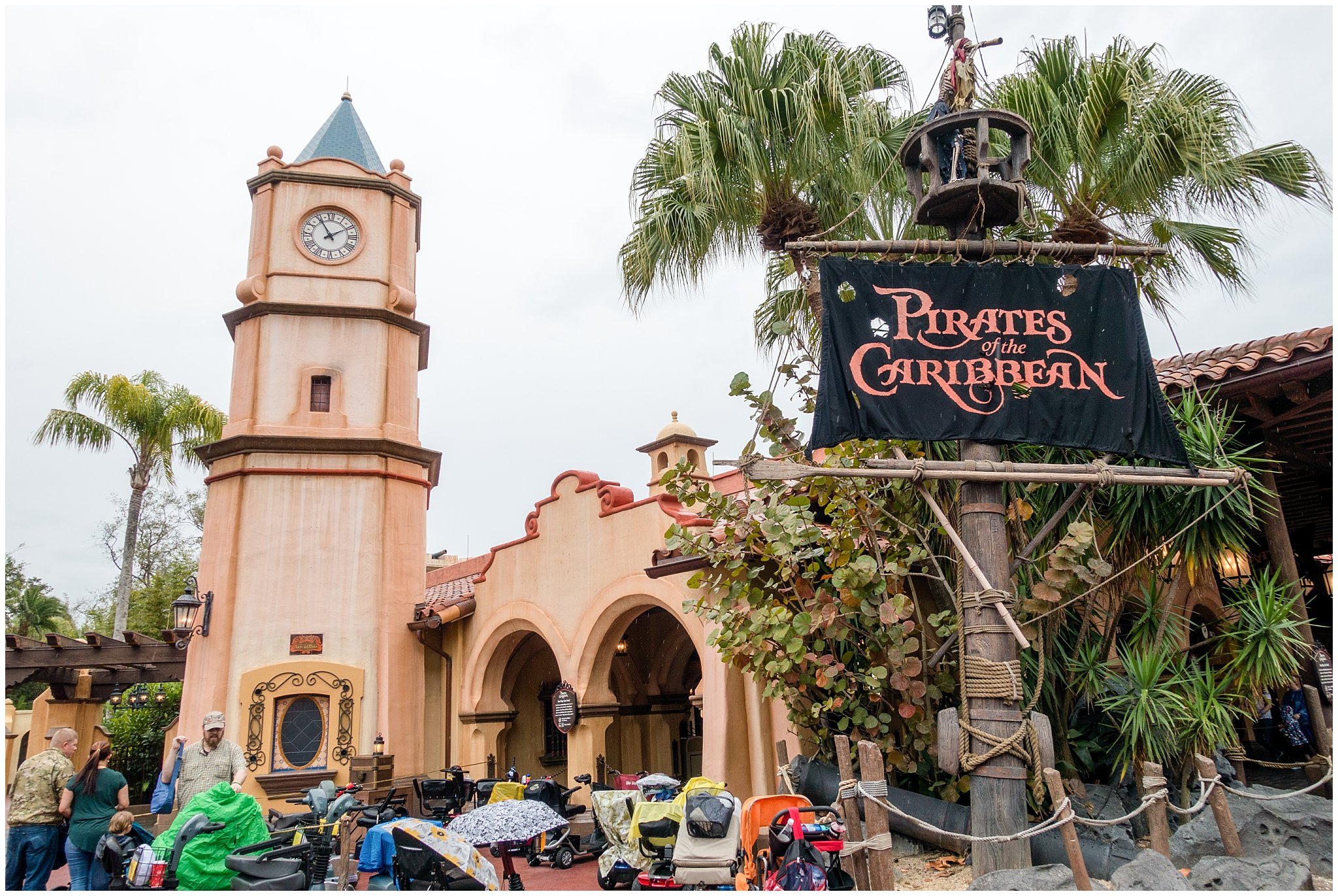 Outside of Pirates of the Caribbean at Disney World