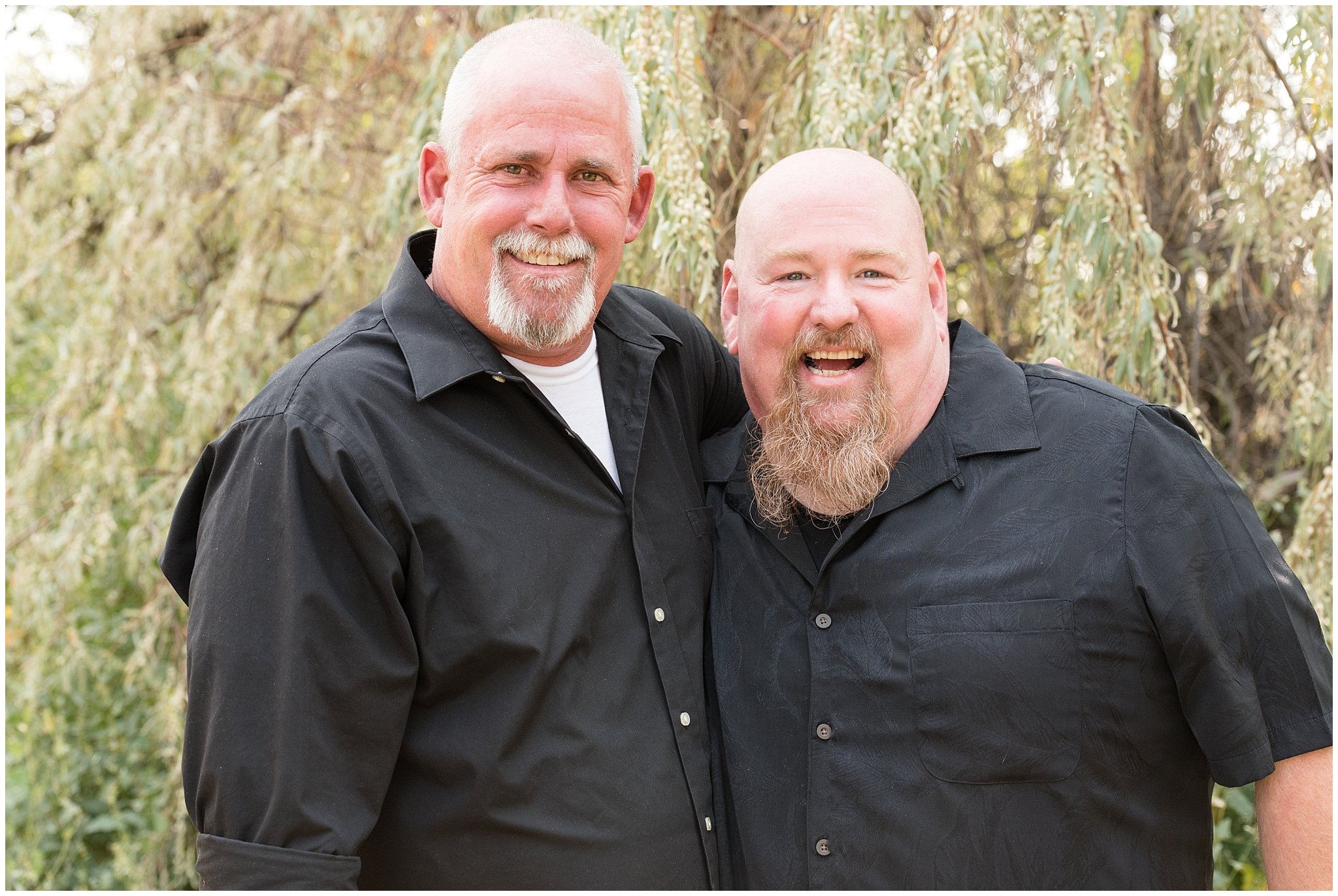 Funny Dad and Step-dad of the groom | Red and Grey wedding | Davis County Outdoor Wedding | Jessie and Dallin Photography