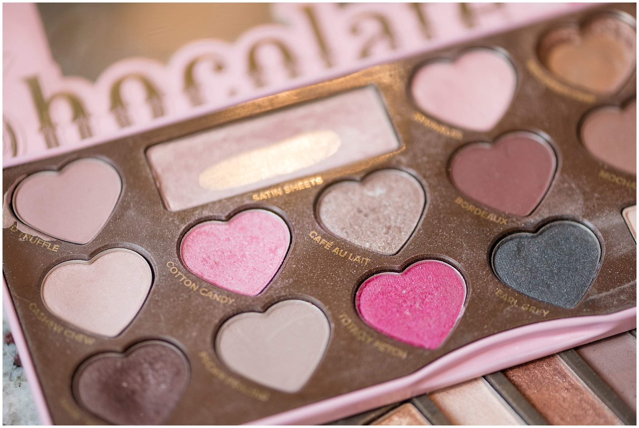 Chocolate eyeshadow palette | Why Hire a professional hair and makeup artist | Jessie and Dallin Photography