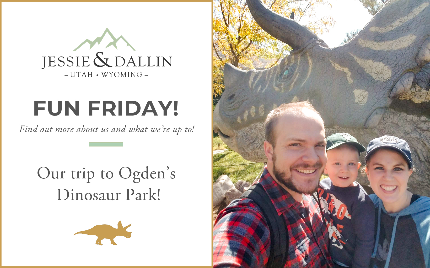 Cover for Fun Friday - Dinosaur Park | Ogden, Utah | Jessie and Dallin