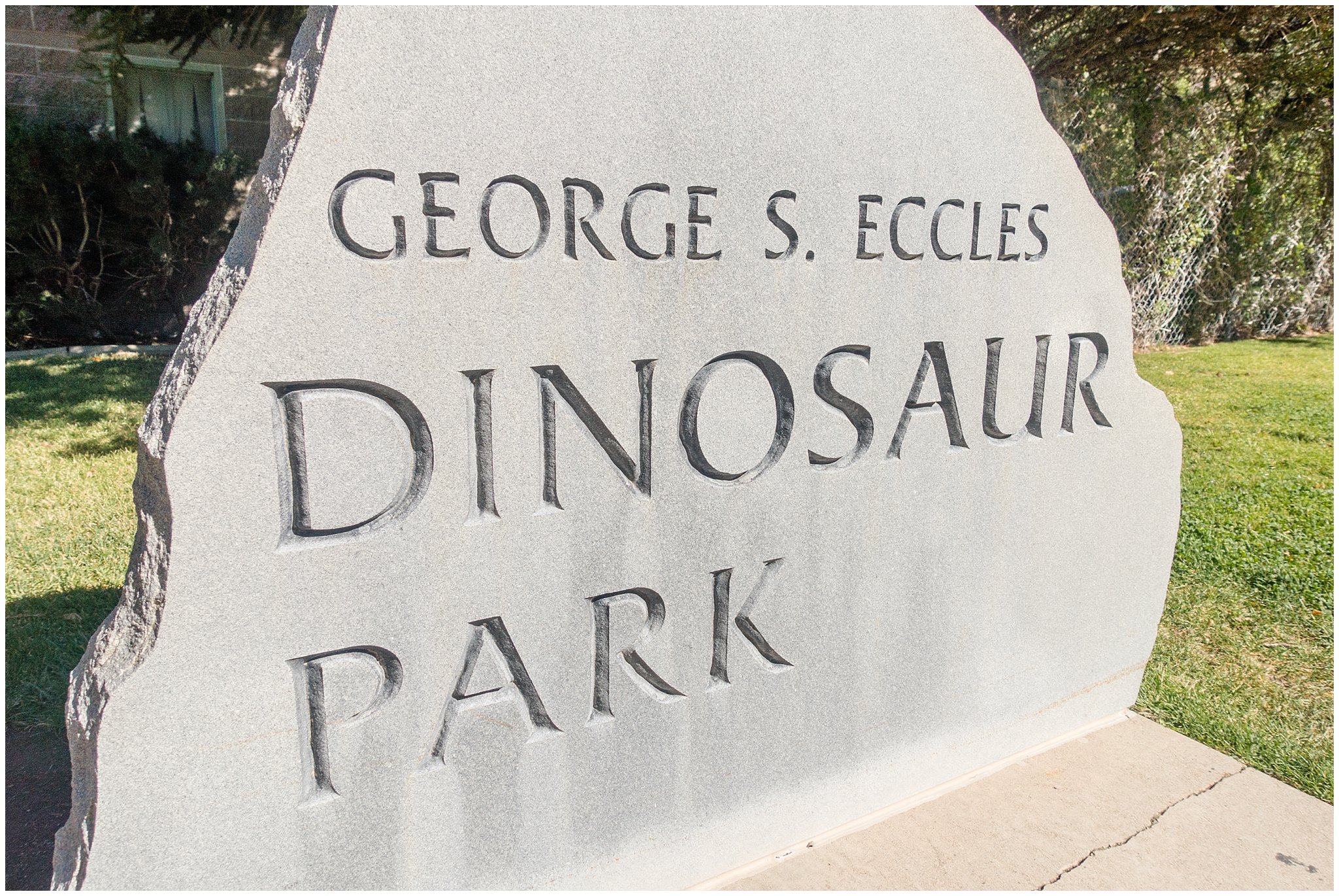 Dinosaur Park Entrance Sign | Fun Friday - Dinosaur Park | Ogden, Utah | Jessie and Dallin