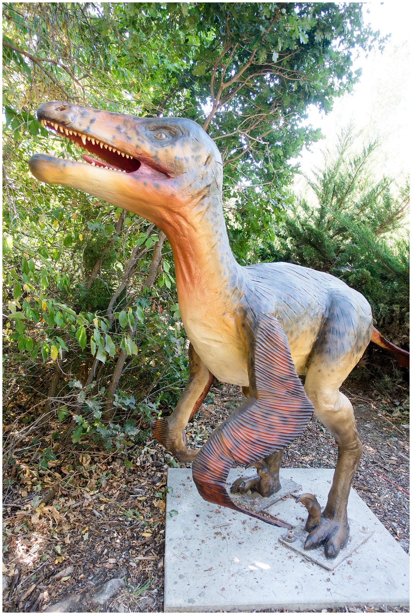 Raptor statue | Fun Friday - Dinosaur Park | Ogden, Utah | Jessie and Dallin