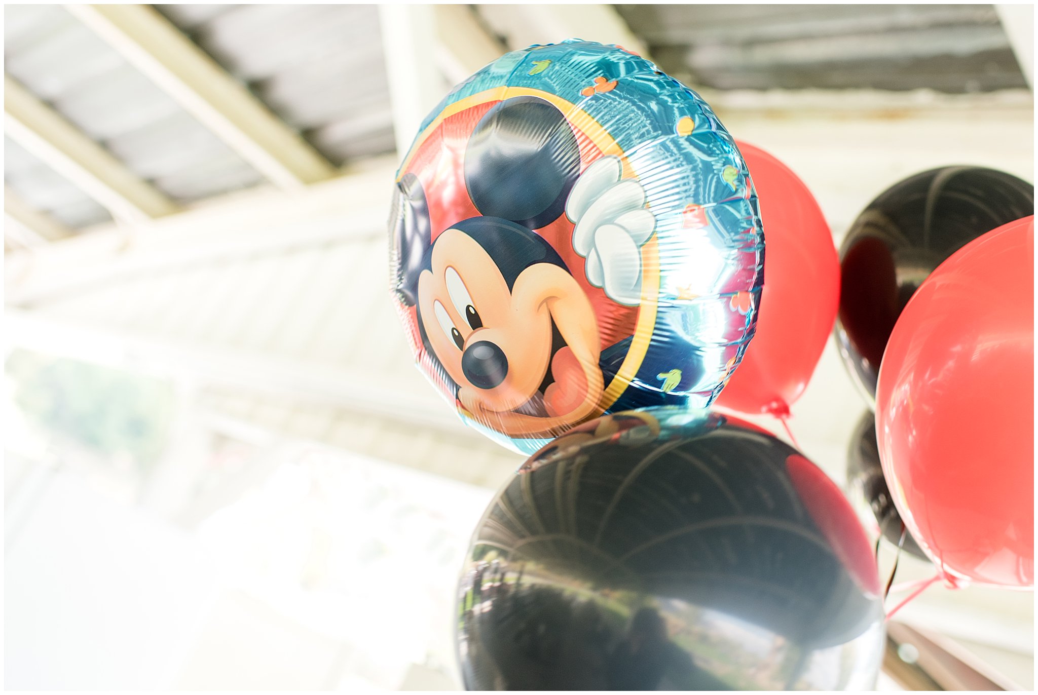Mickey Mouse balloon at Make a Wish Event | Tremonton Family Pictures and Make a Wish Event | Jessie and Dallin Photography