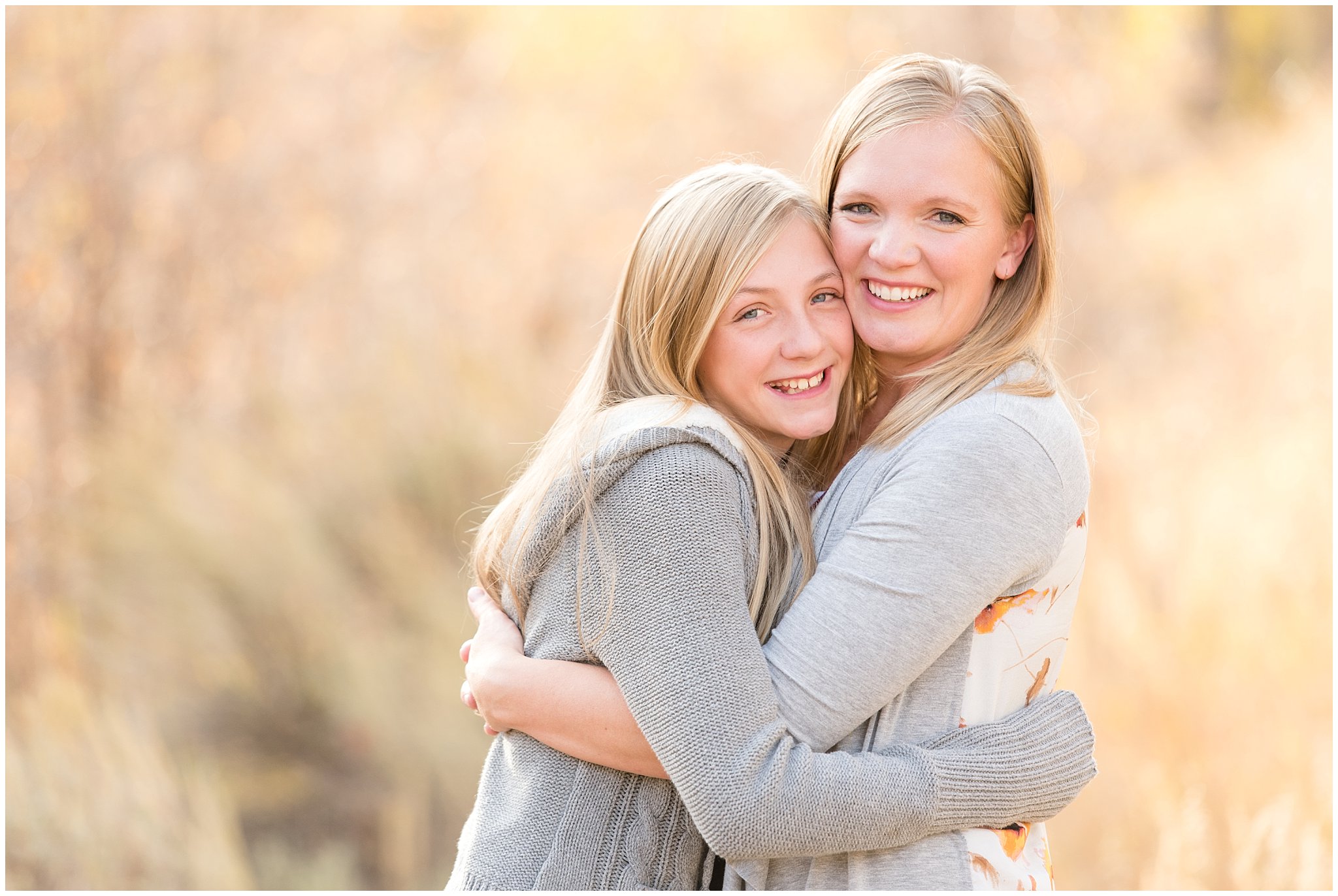 Mom and daughter portrait in the fall leaves | Fall family photo session at Snowbasin | Snowbasin Resort | Jessie and Dallin Photography
